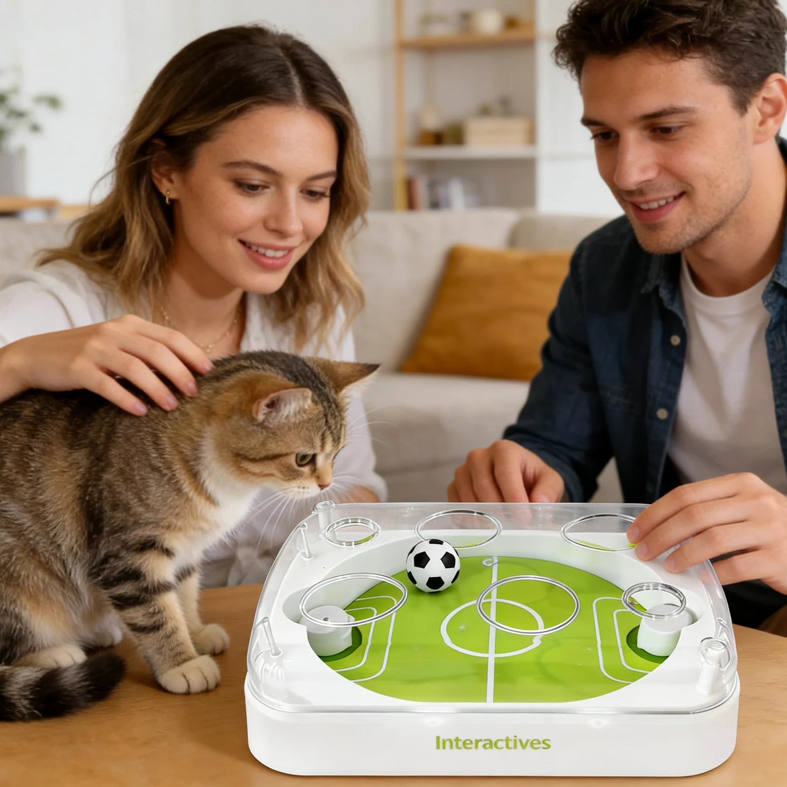 Balle jouet pour chat Ballon foot électrique interactif avec cataire | d'intérieur pour chat Pour entraînement/exercice, stimulation mentale, simulation de chasse,