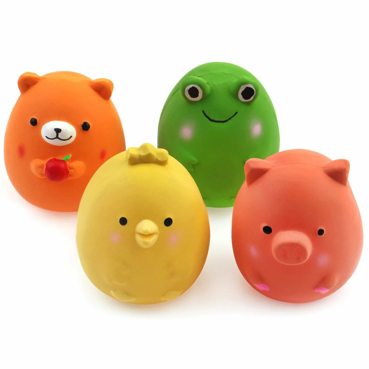 Jouets couinement pour Chiens Latex Chiwava 6 cm 4 pièces