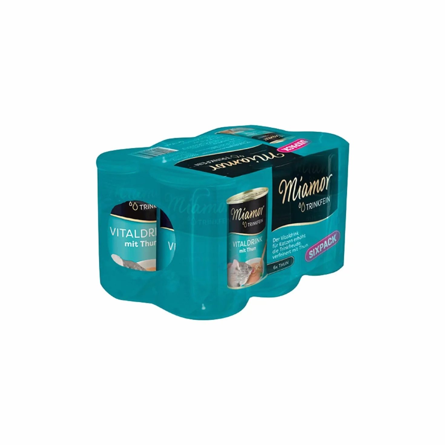 MIAMOR Vitaldrink Complément Alimentaire pour Chats Adultes 4 x 6 x 135 ML Thon
