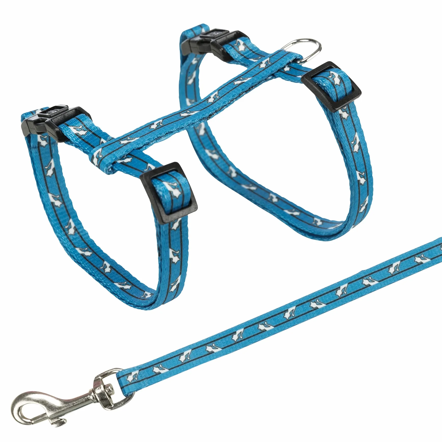 TRIXIE Harnais pour chats avec laisse 27-45 cm 1,20 m sangle réglable fermetures à cliquet