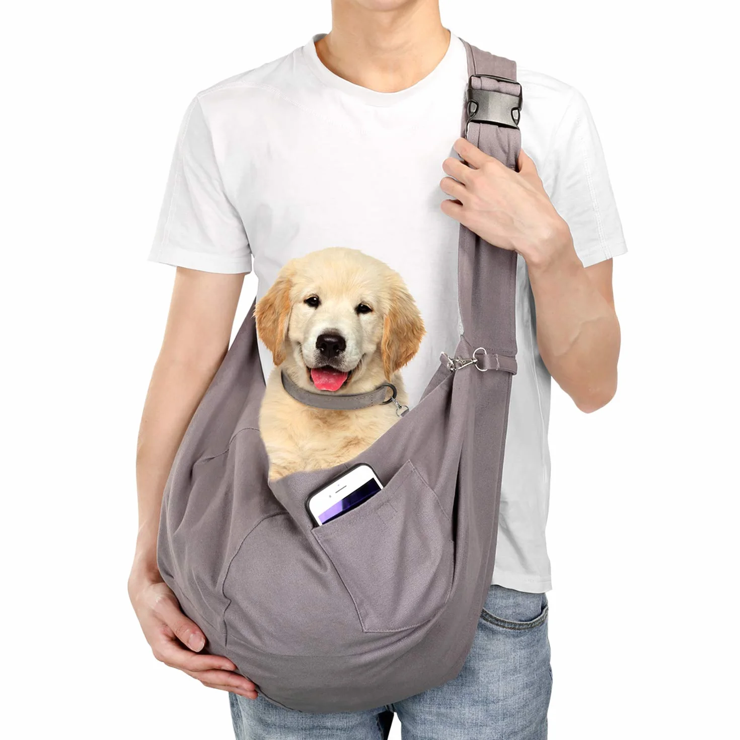 Sac de Transport en Bandoulière pour Animaux 13 kg pour Chiens et Chats