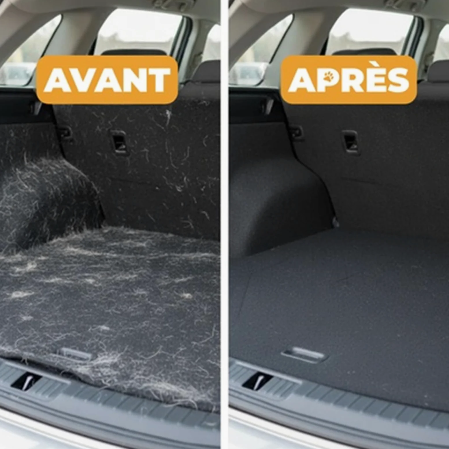 Pawlet Gant Anti-Poils Réutilisable & Écologique Double Face pour toilettage des Animaux, Gants de toilettage pour Nettoyer, peigner et coiffer Les Animaux