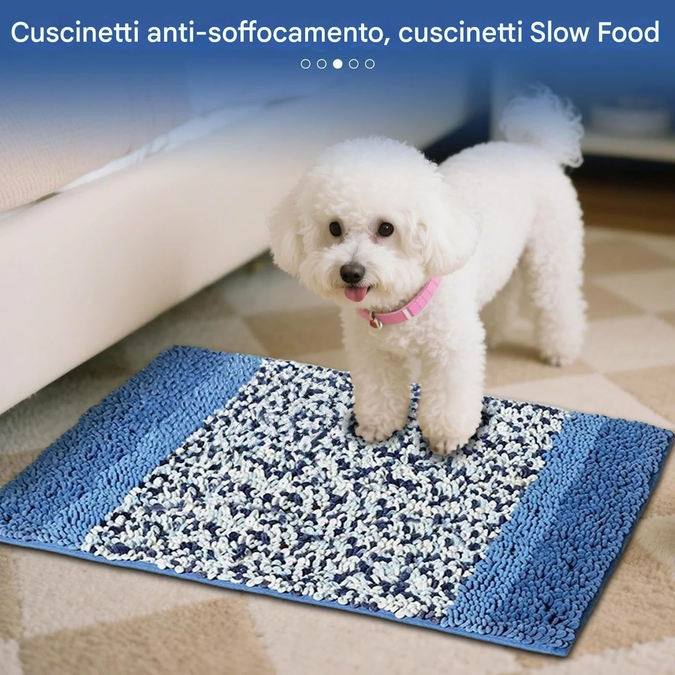 Tapis de fouille pour chien Jouet distributeur enrichissement pour chien | Tapis Puzzle Snuffle À Alimentation Lente Pour Chiot Accessoire chien toutes tailles