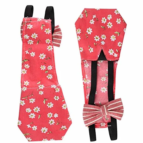 Couche Réglable pour Volaille Vêtement Protection Poule Oie Canard Pigeon Taille M Rouge