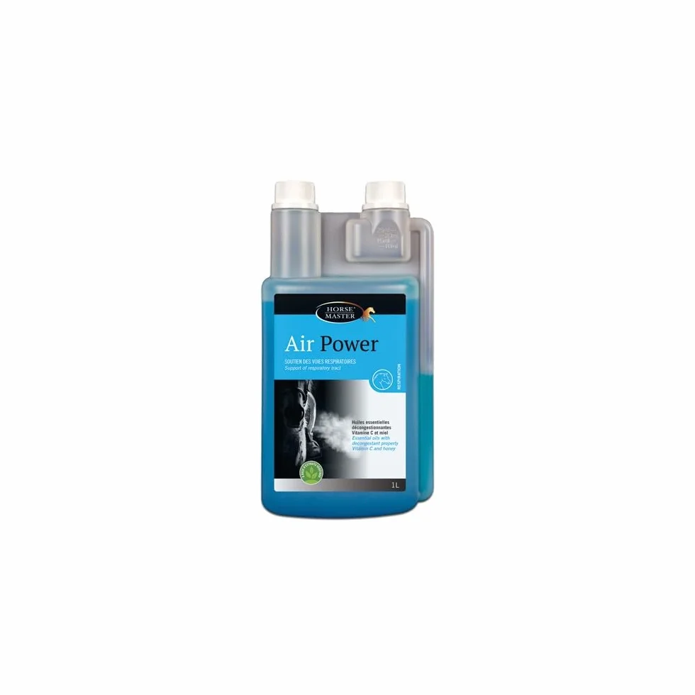 Pommier Nutrition Horse Master Air Power Sirop Apaisant Respiratoire Cheval 1L
