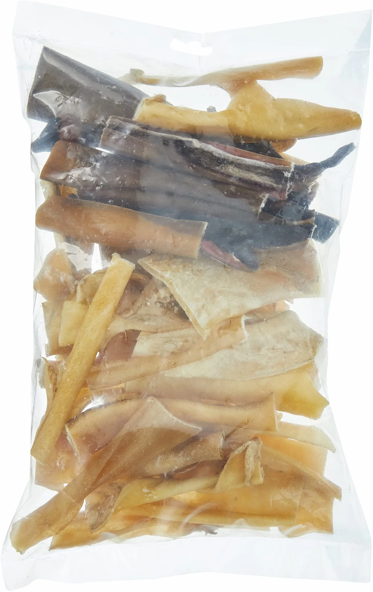 ECOSTAR CHIENS Friandise Peau de tête de bœuf 1kg, 1 pièce Pack