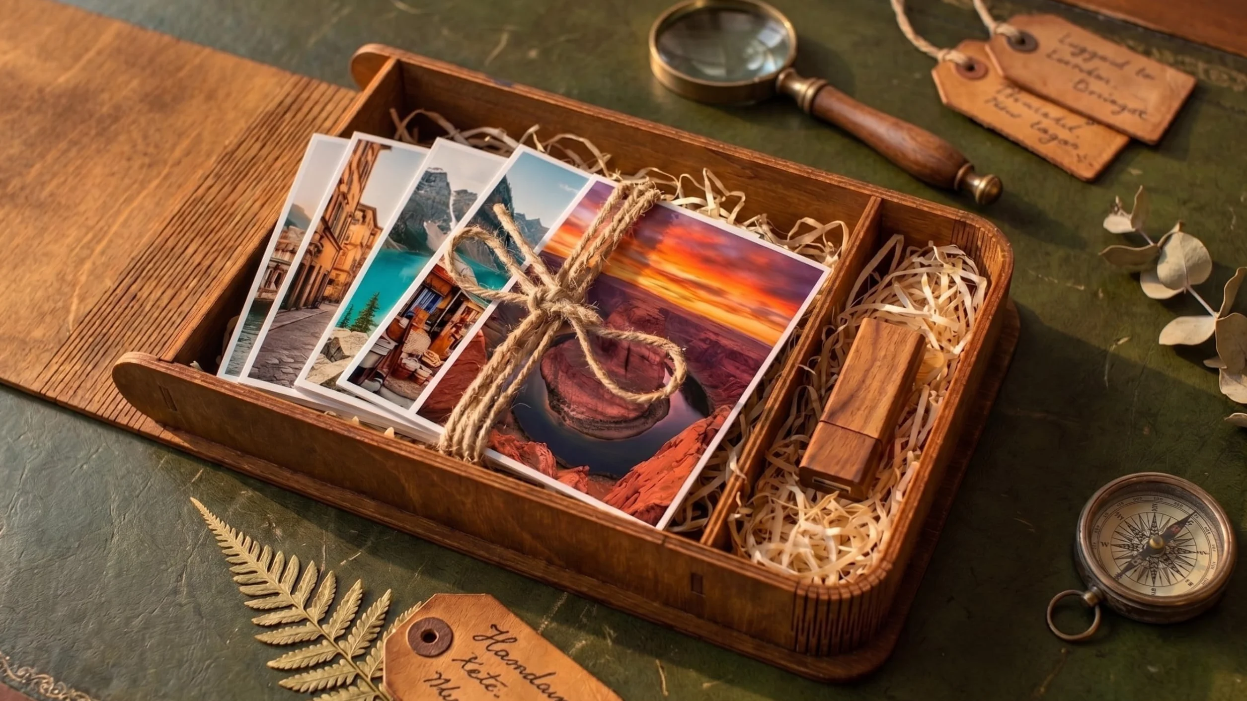 MALONA Boîte Photo en Bois de Mariage Coffret Souvenirs 10x15 cm Cadeau Couples Photographes