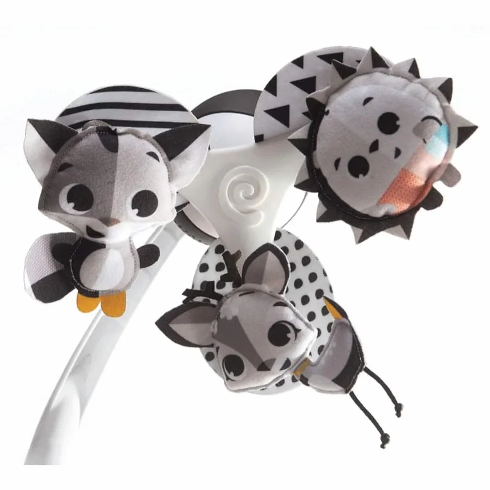 Tiny Love Mobile de Voyage 3-in-1 Musical Lit Bébé 0+ Mois Poussette Multi-usage 5 Mélodies 30 Min Musique Magical Tales Black & White
