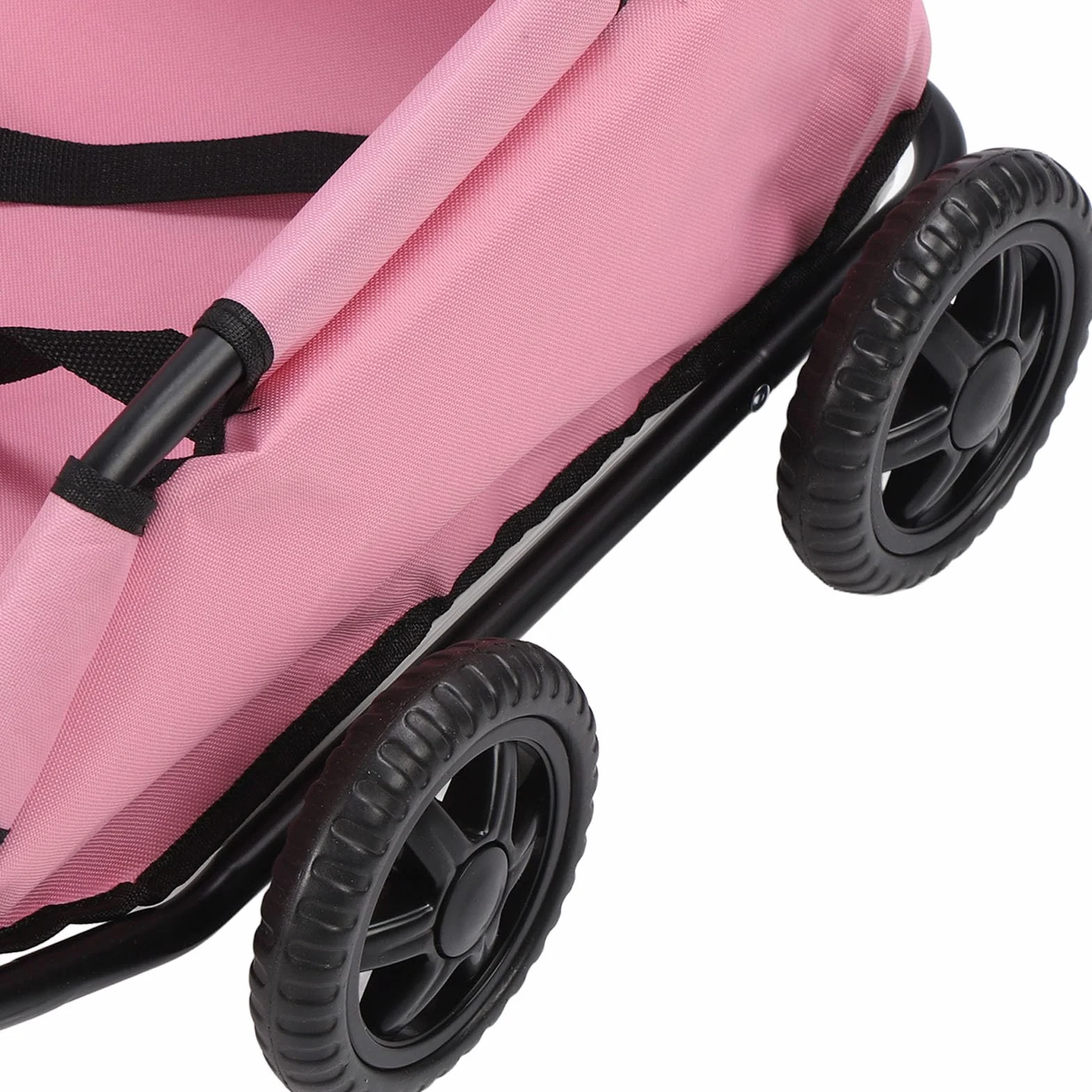 Chariot de Transport pour Chiens et Chats, Poussette Pliable 4 Roues, 51 x 35 x 23 cm