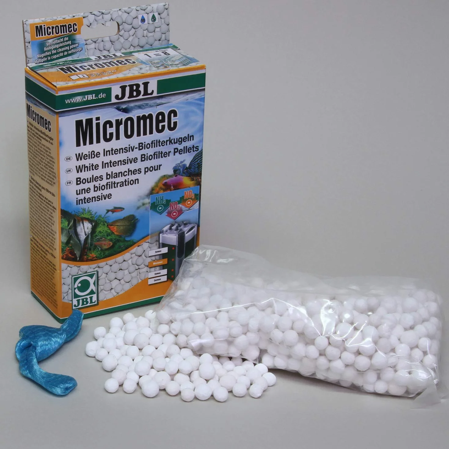 JBL Micromec billes de filtration en verre fritté pour aquarium