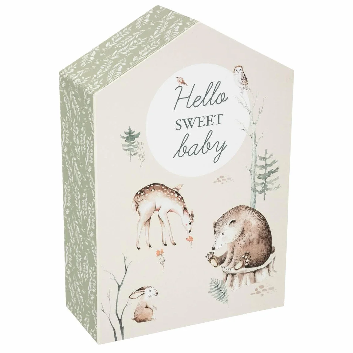 Atmosphera Coffret de Naissance Maison Forêt H30-5 cm