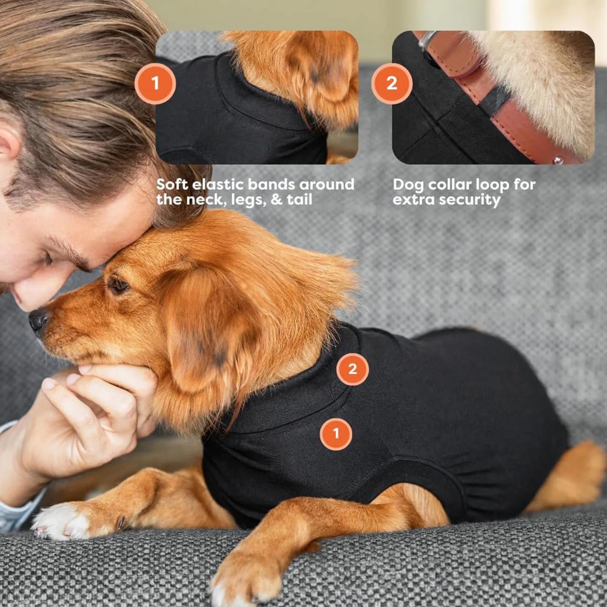Suitical Recovery Suit Chien S+ Noir