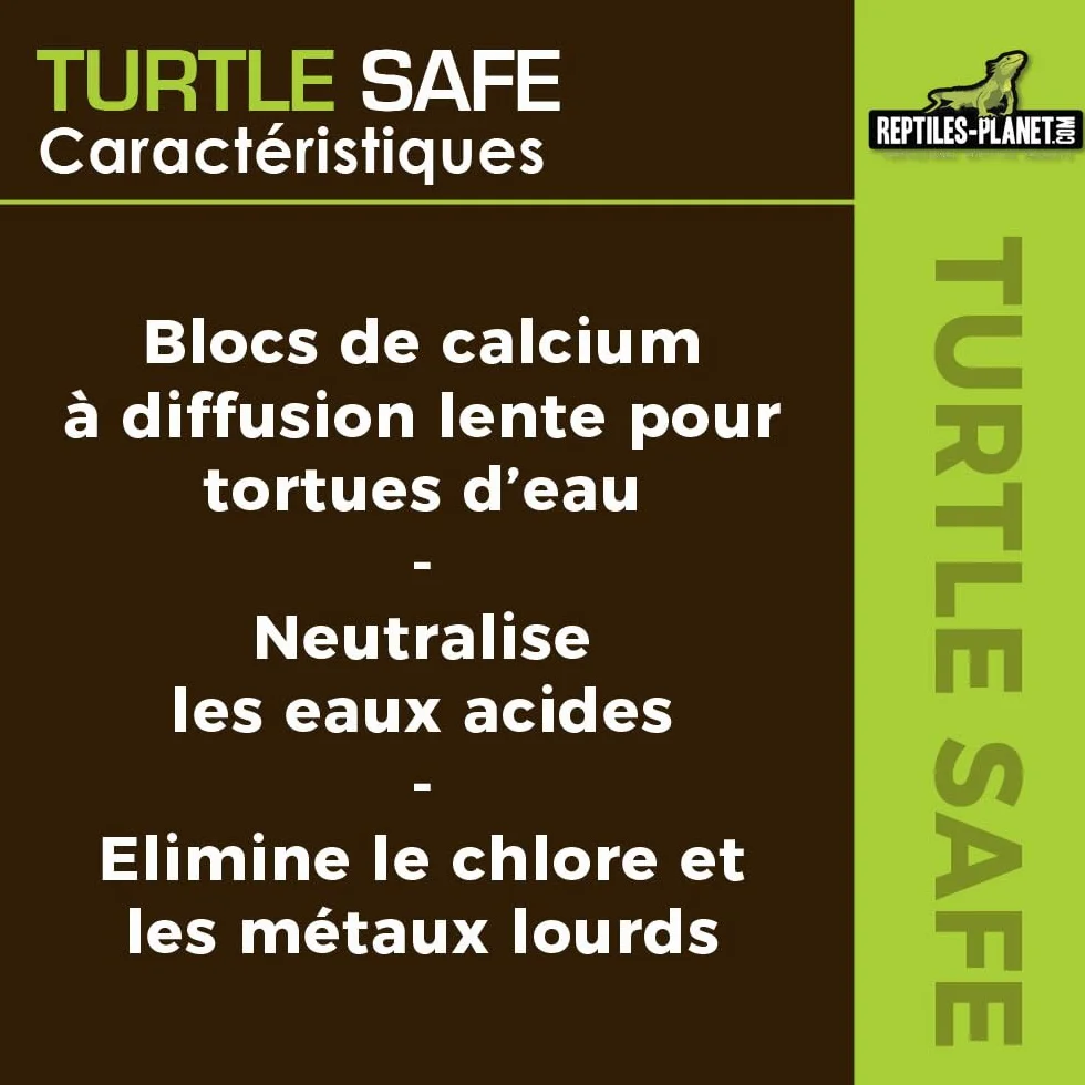 Reptiles Planet Turtle Safe Purificateur d'Eau pour Tortues Aquatiques