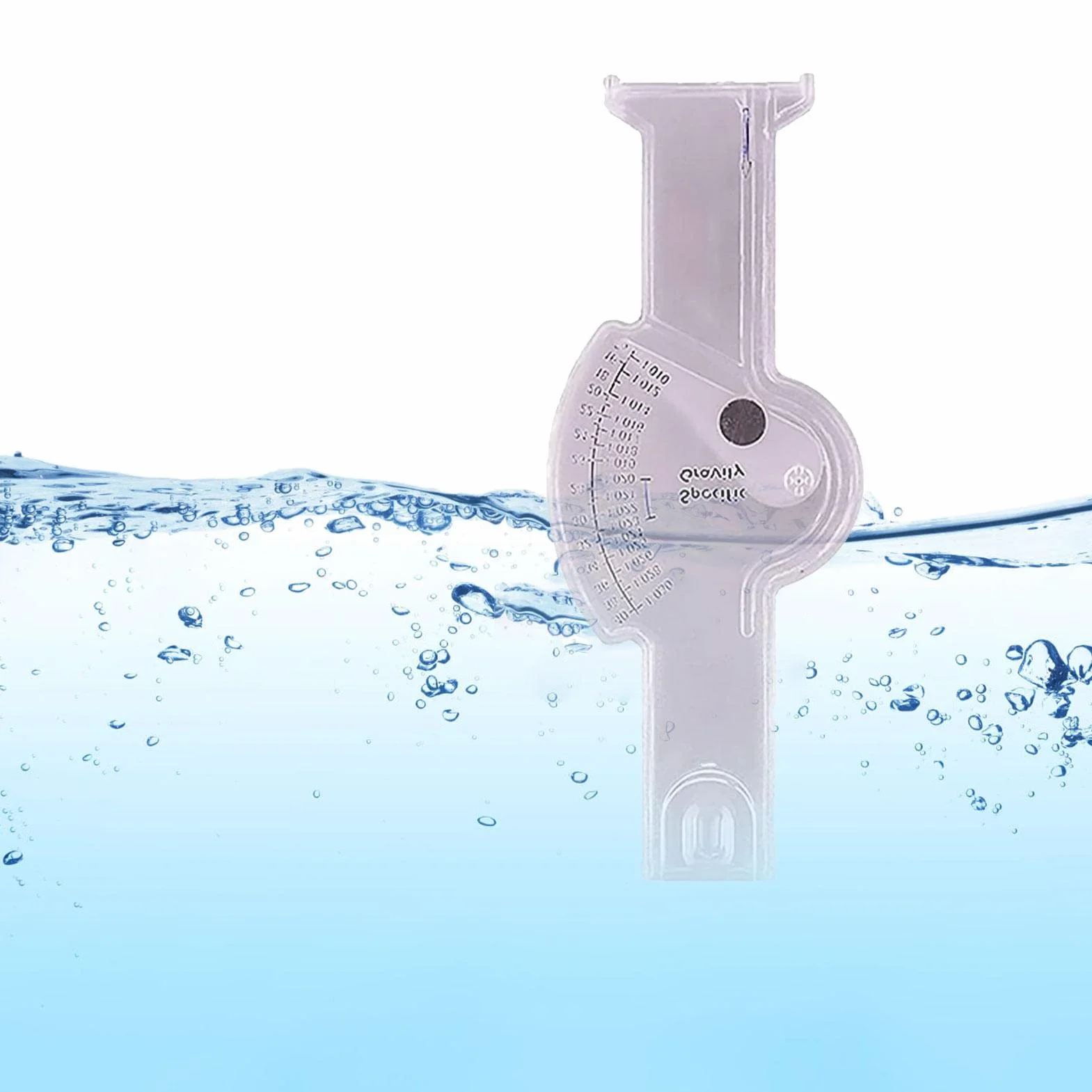 Keptfeet Hydromètre d'eau salée pour Aquarium, Testeur de salinité de mer précis, Densimètre d'eau de mer