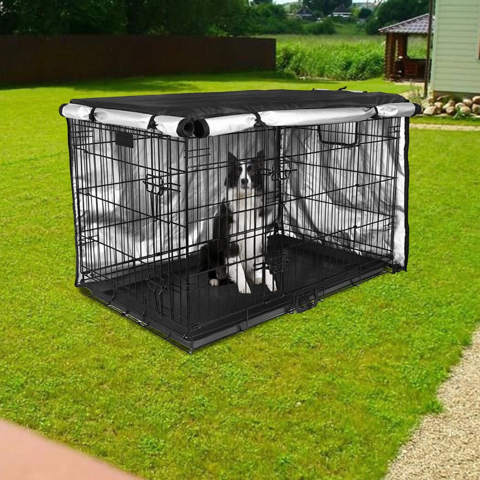 Caisse pour Chien Imperméable Voyage Tissu Grand Moyen Petit Chenil