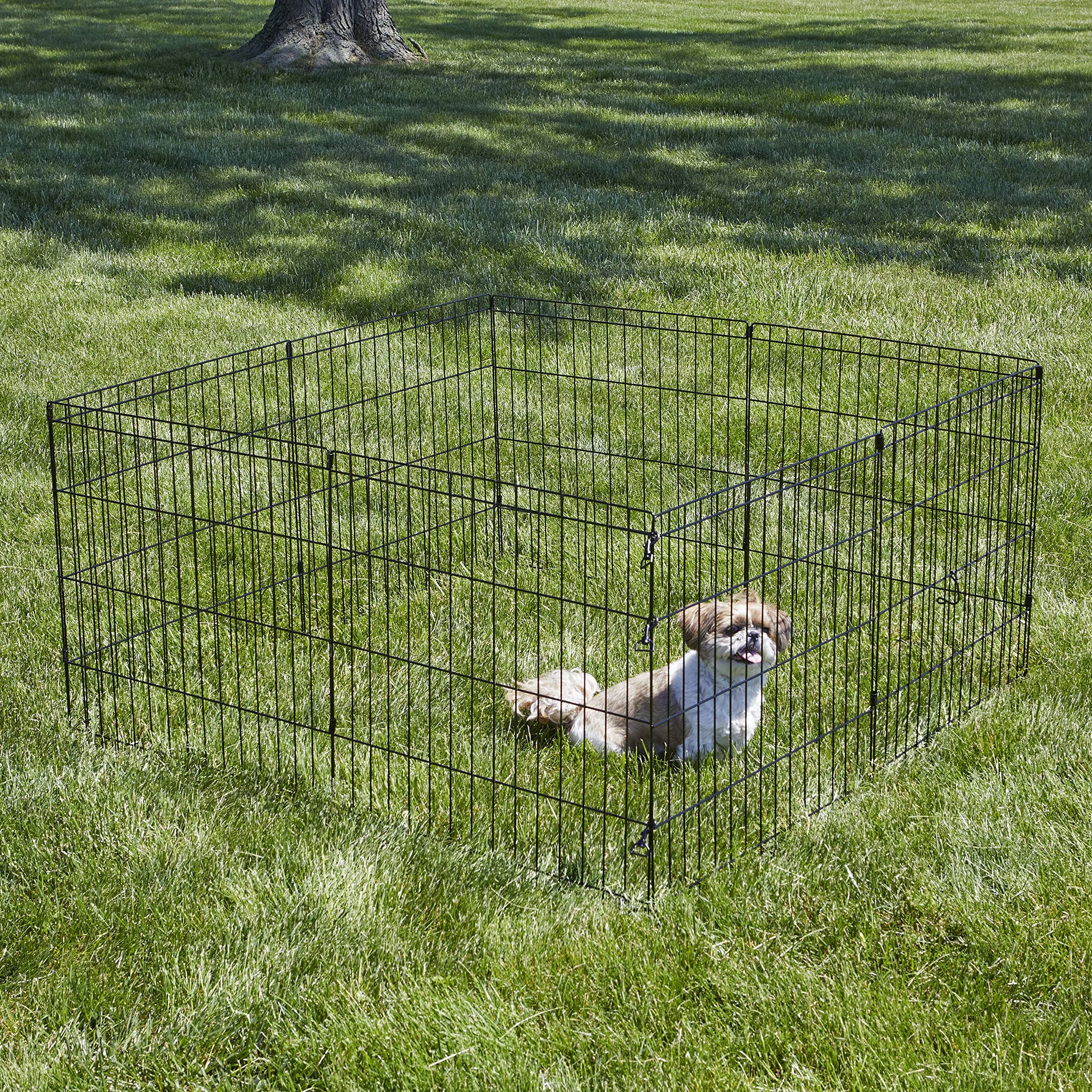 New World B550-24 Cage d'exercice pour chien noir 60,96 cm