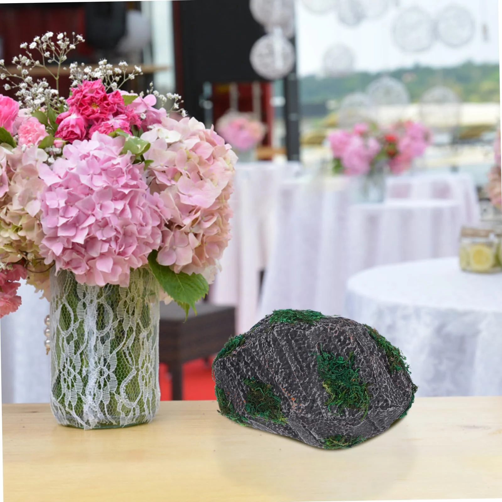 Faux Rocher Décoratif Mousse pour Aquarium Terrarium Reptile Cachette Tortue