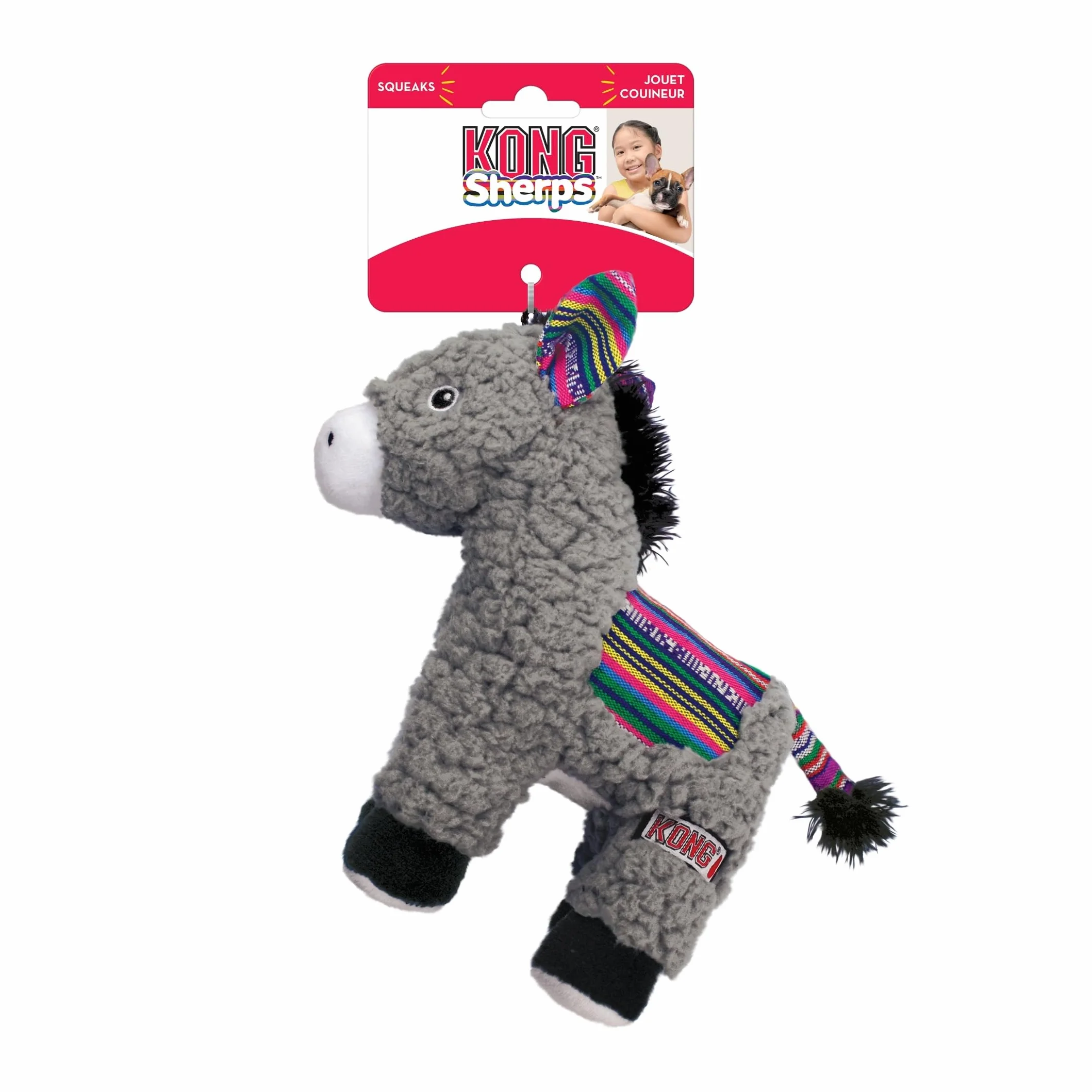KONG Sherps Donkey Jouet pour Chien Taille M
