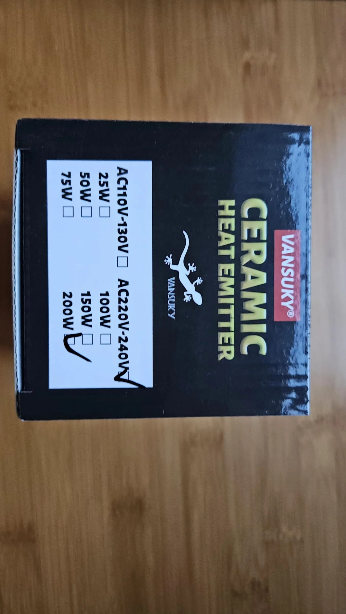 Lampe Chauffante en Céramique 200W Reptiles – Émetteur de Chaleur Infrarouge Sans Lumière 220-240V