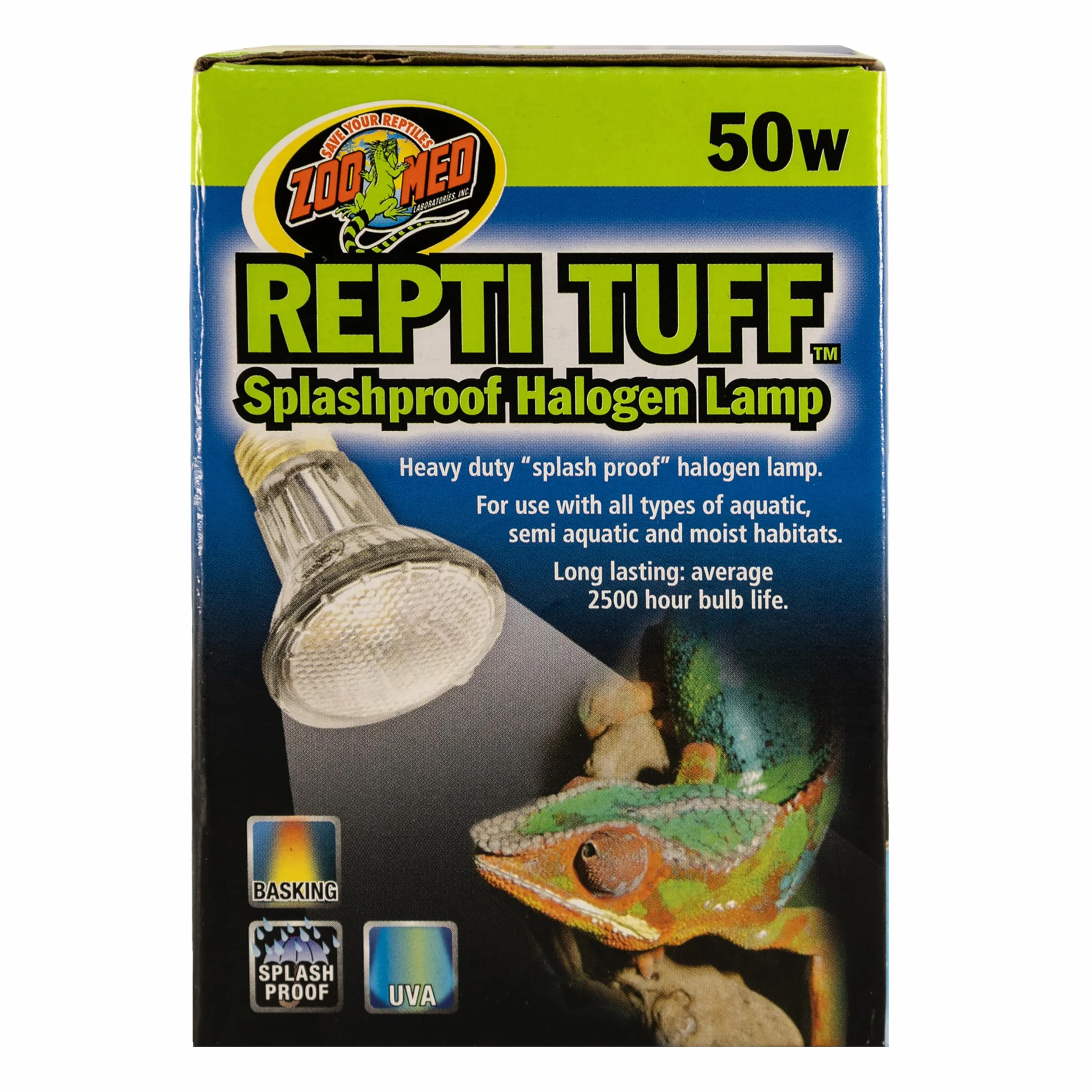 Zoo Med Turtle Tuff Lampe à Halogène 50 W pour Reptile Amphibien