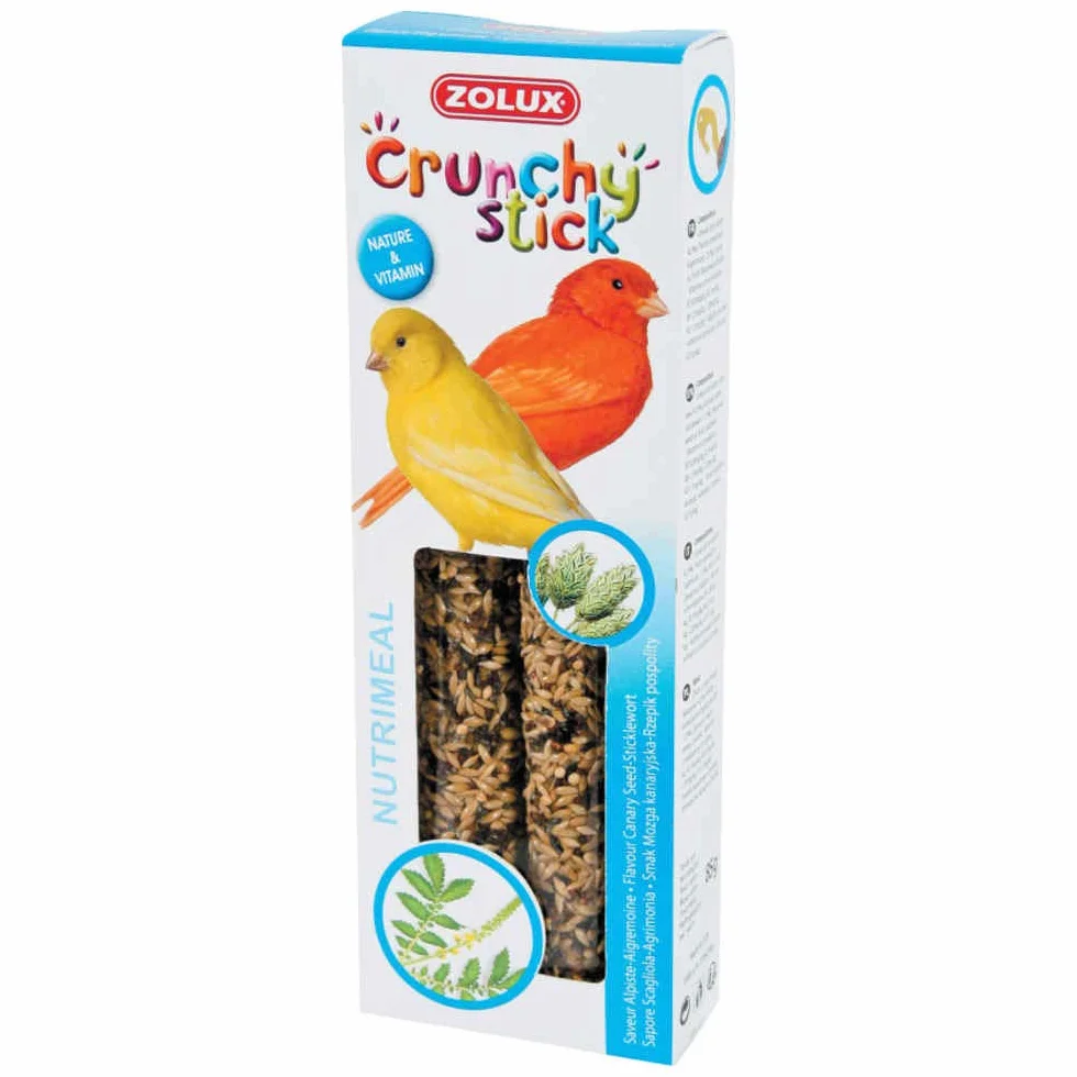 Zolux Crunchy Stick Friandise pour Canari Alpiste Aigremoine 85 g