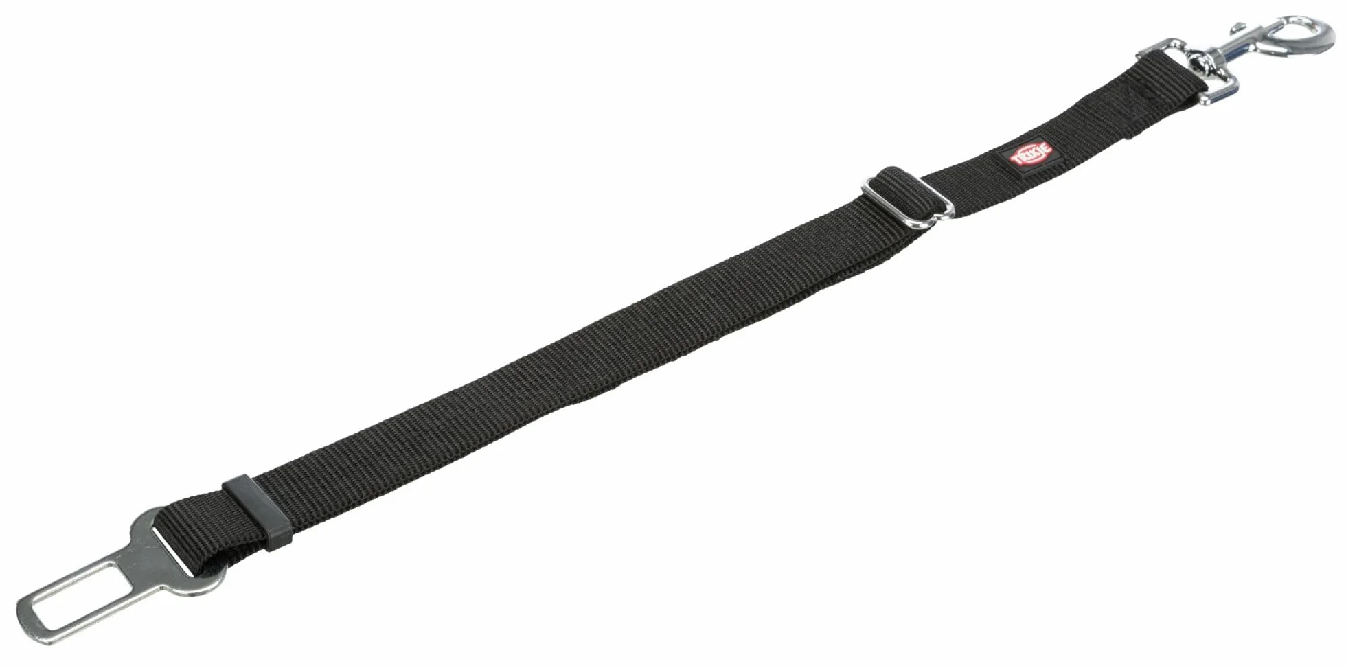 Trixie Harnais pour Chien Ceinture de Sécurité Voiture Mousqueton Rotatif Réglable 45-70 cm 30 mm Noir