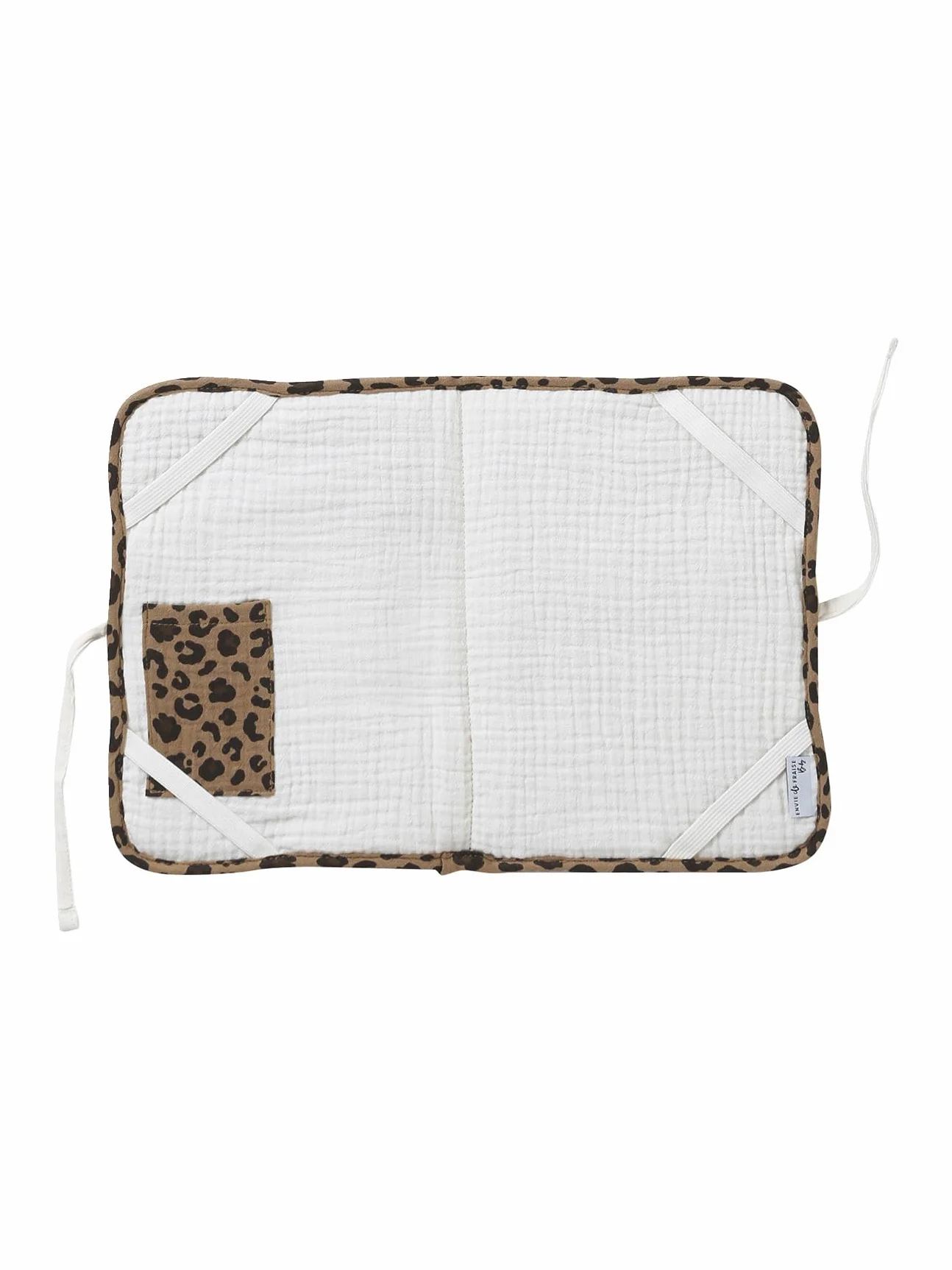 ENVIE DE FRAISE Protège carnet de santé en gaze de coton léopard