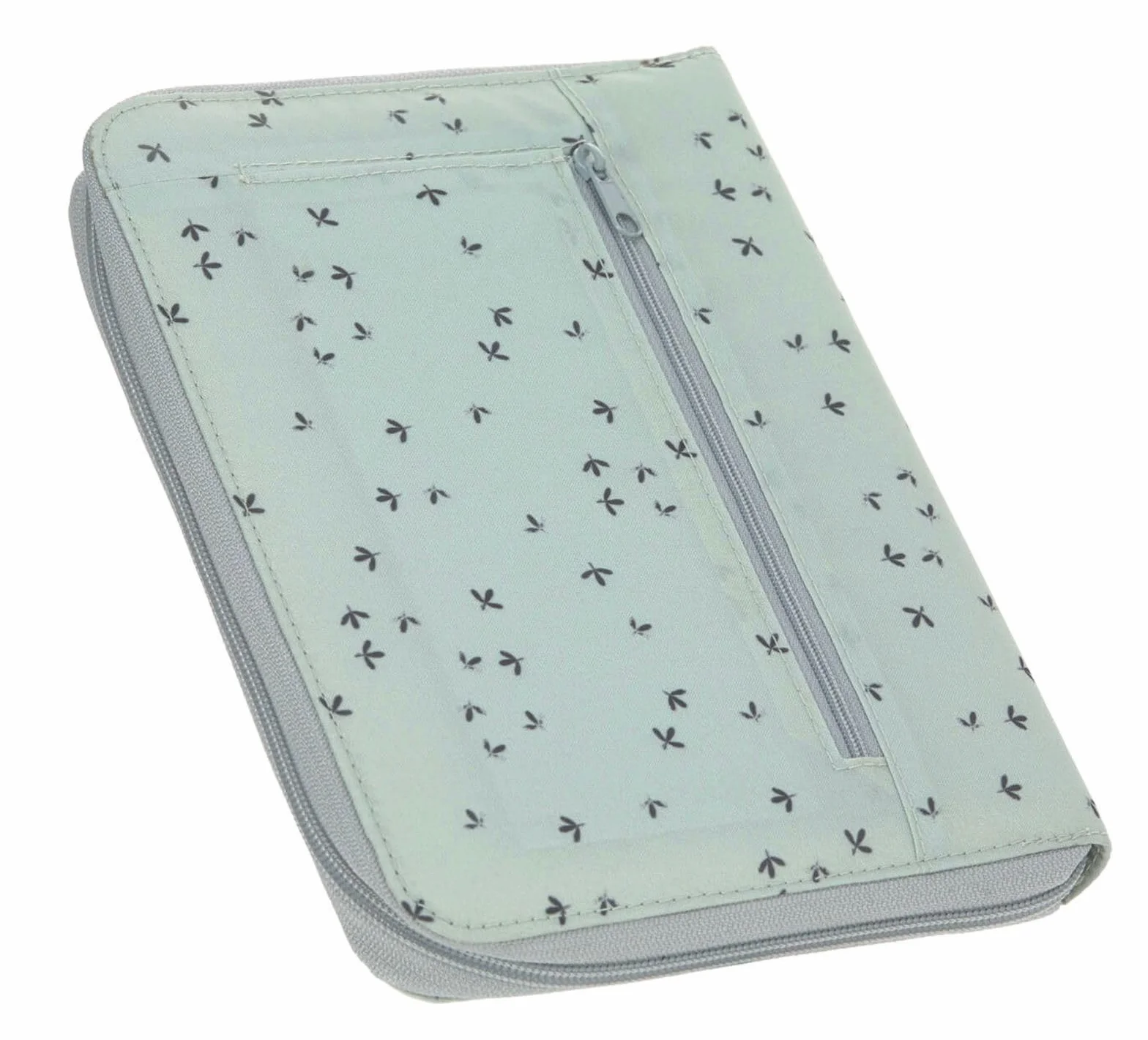Lässig Trousse à Crayons Casual Document Pouch Floral Mint Bleu