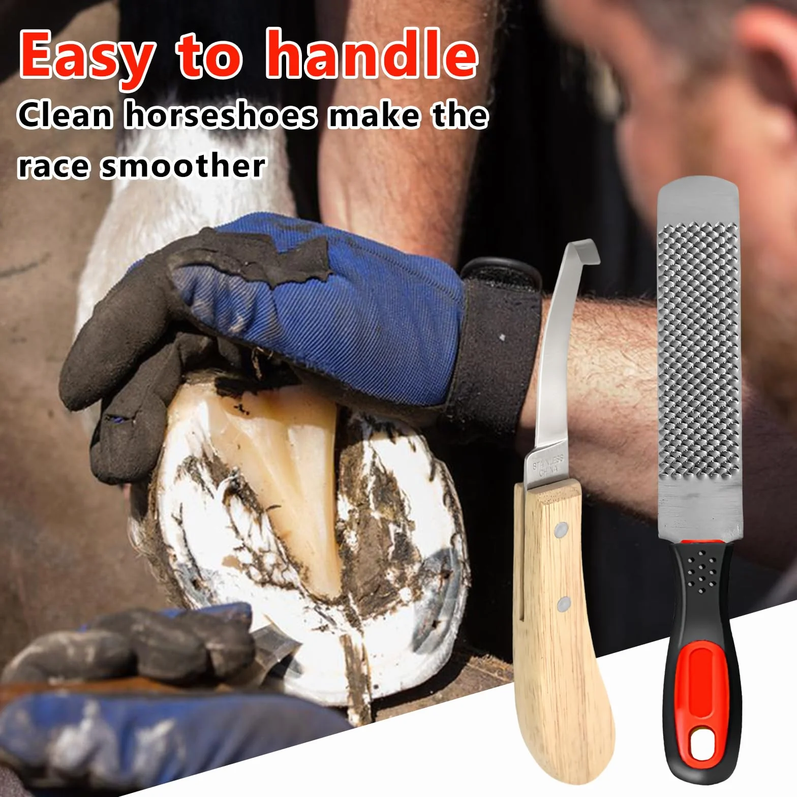 Lime À Sabots Cheval 8 Pouces, Râpe Sabot Acier Au Carbone, Outils Maréchal-Ferrant Double Face