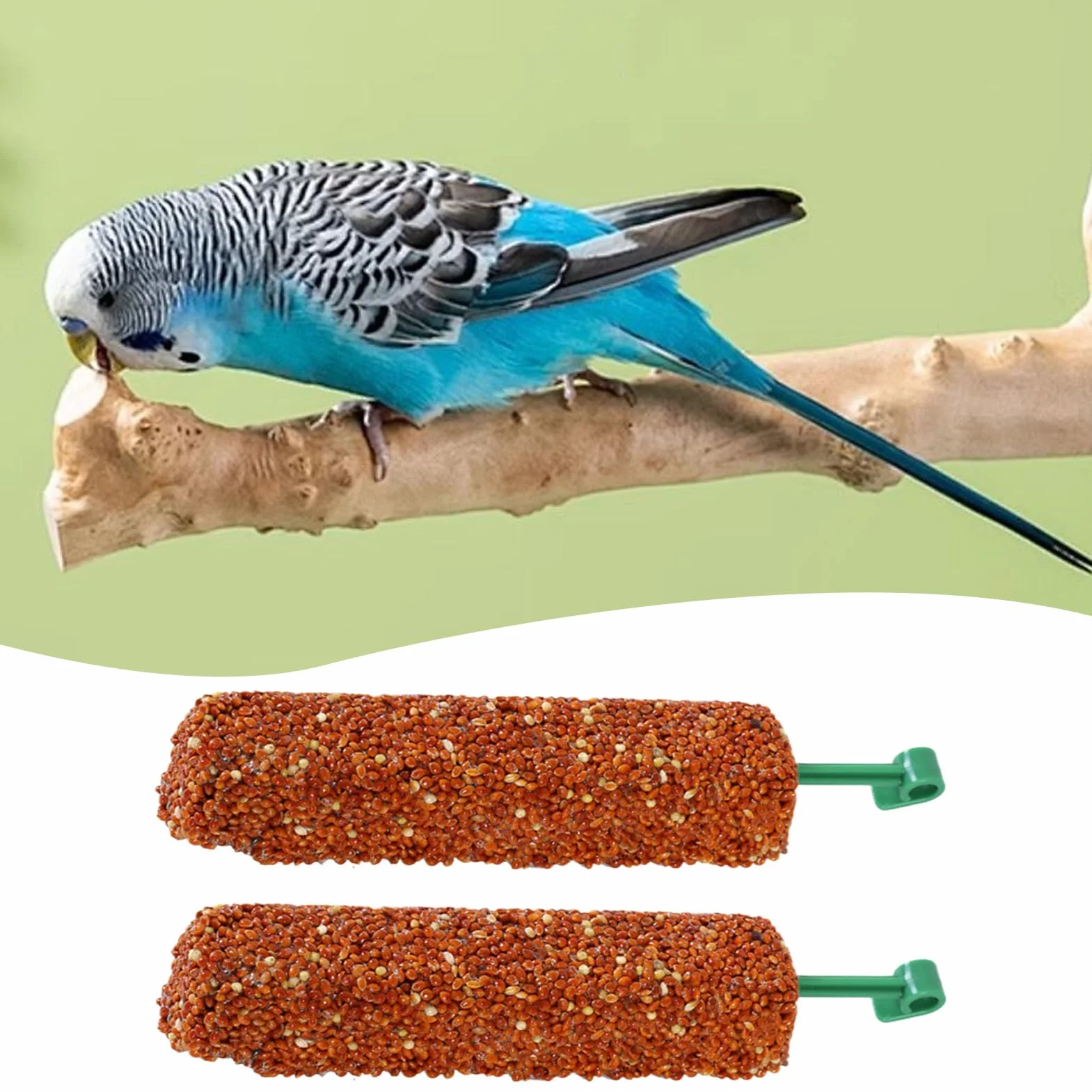 Friandises pour Calopsittes 2 Bâtonnets Récompenses Éducatives pour Perroquets
