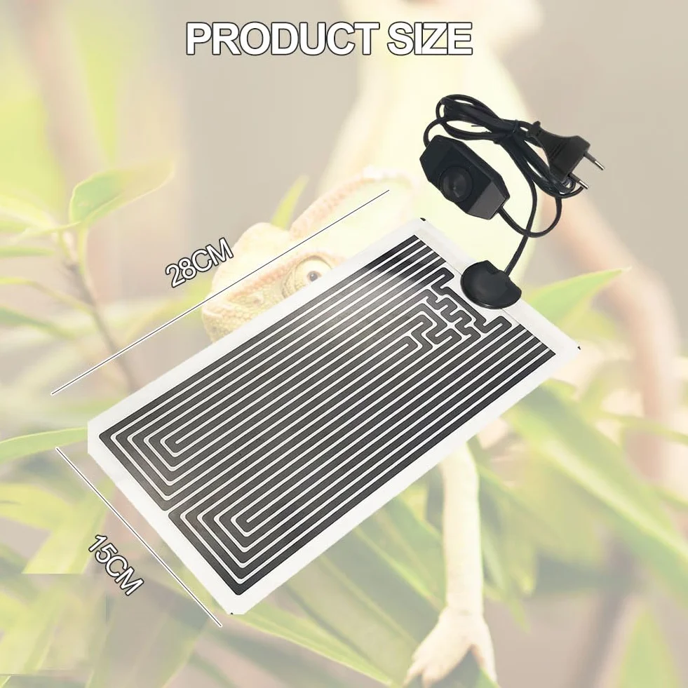 KARELLS Coussins Chauffants pour réservoir en Verre réglables pour Reptiles
