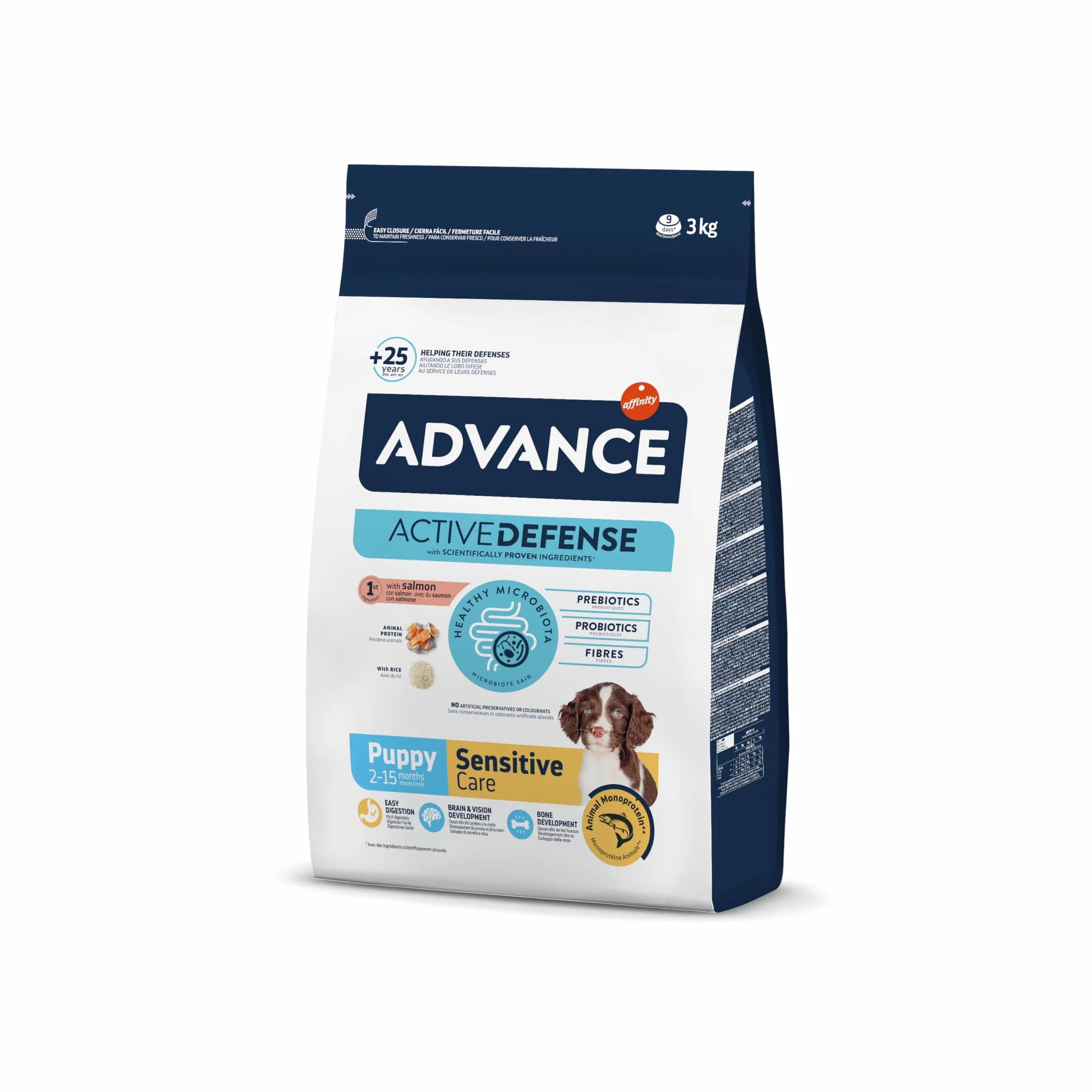 Croquettes pour Chiens Puppy Advance Sensitive Saumon 3kg