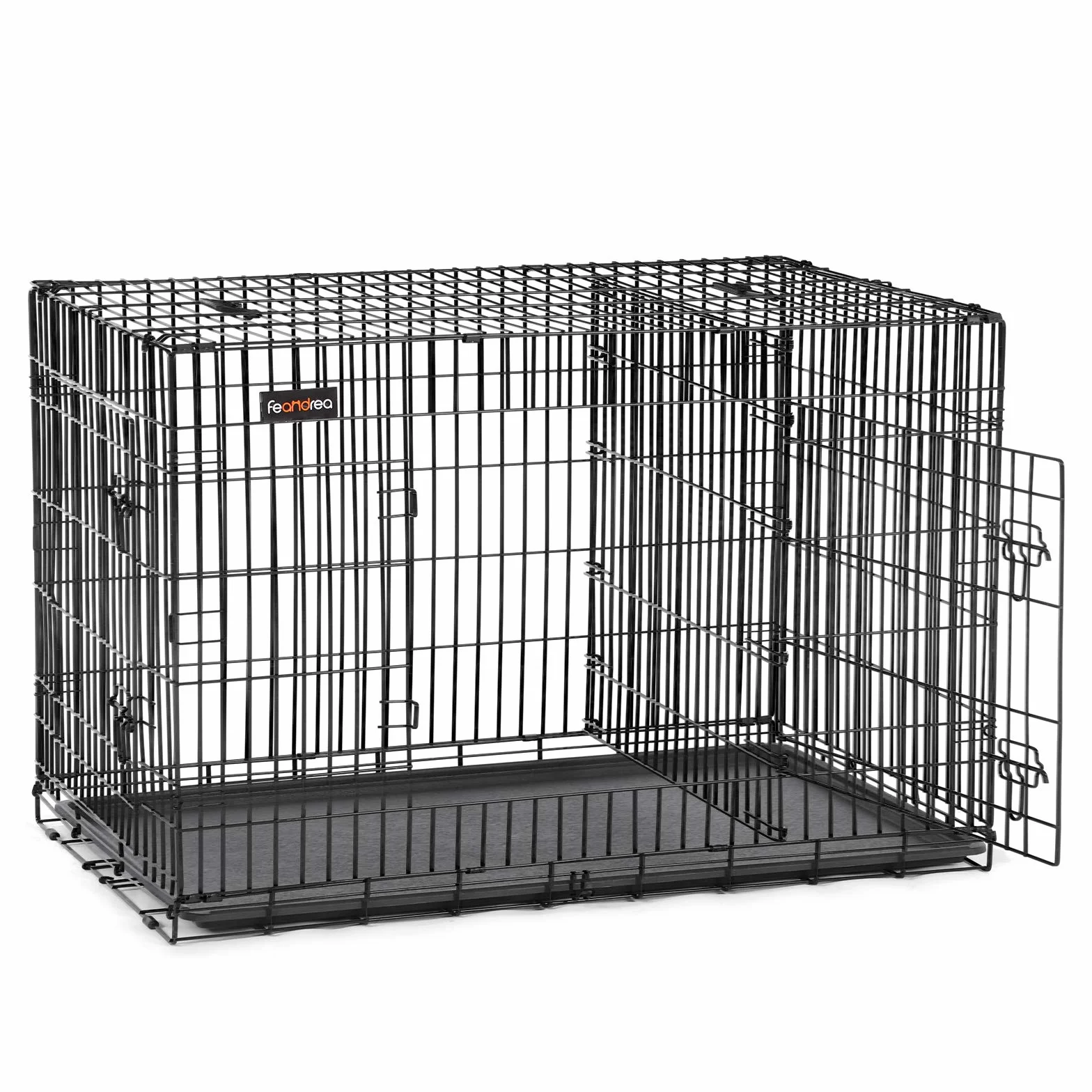 Feandrea Cage pour Chien 92,5 x 57,5 x 64 cm Noir PPD36BK