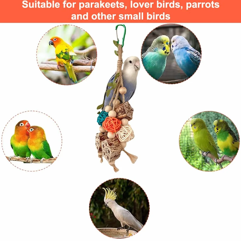 Jouets pour perroquets perruches oiseaux bec anti-ennui petite moyenne taille