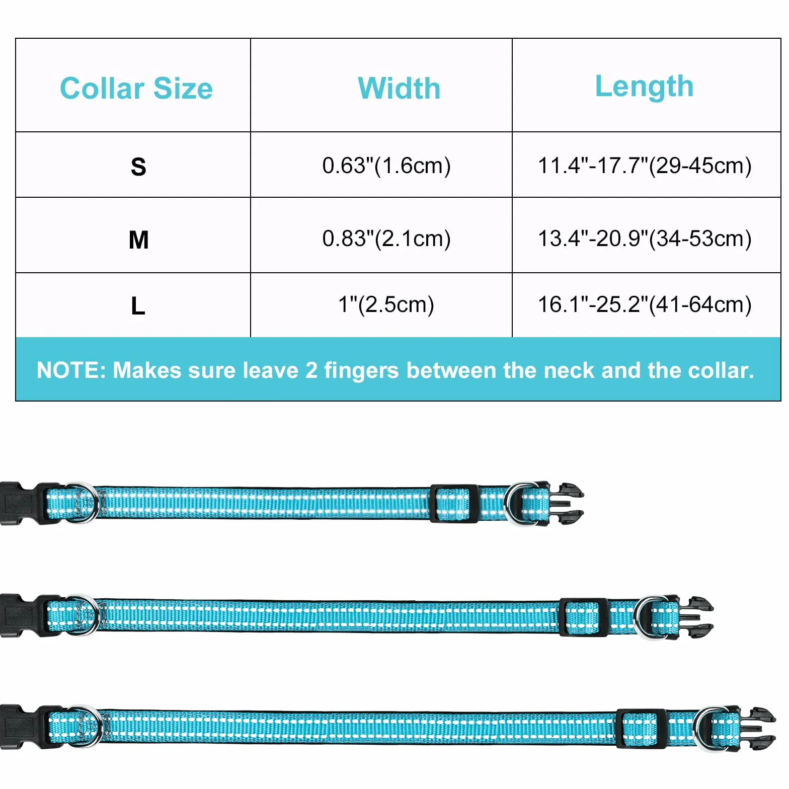 Collier pour Chien Réfléchissant Réglable Nylon avec Étui AirTag pour Petits Chiens, Bleu-S