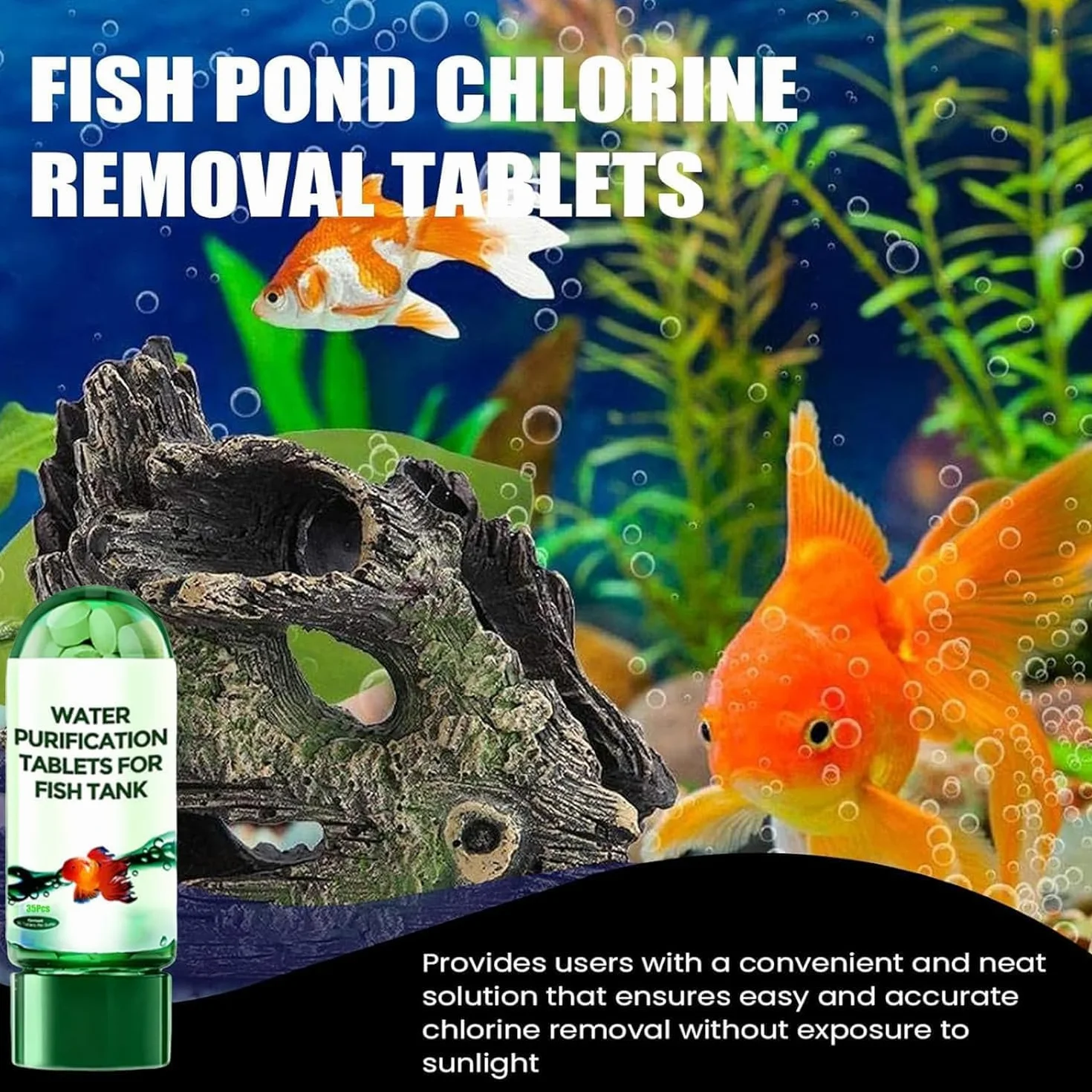 Comprimés Purification d'eau d'Aquarium 35 pièces Anti-Turbidité