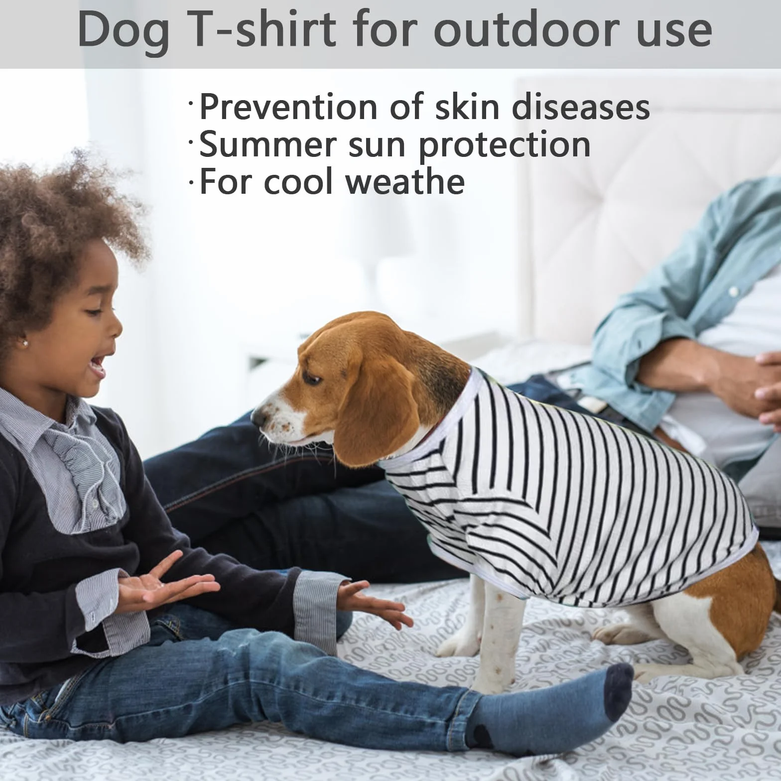 T-Shirt à Rayures pour Chien Chemises d'Été en Coton Doux Respirant Chihuahua Manches Courtes Vêtements Petit