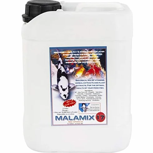 VITAMINES Herbes ENZYMES pour SYSTEME IMMUNITAIRE Koi Poissons 2,5 Litre