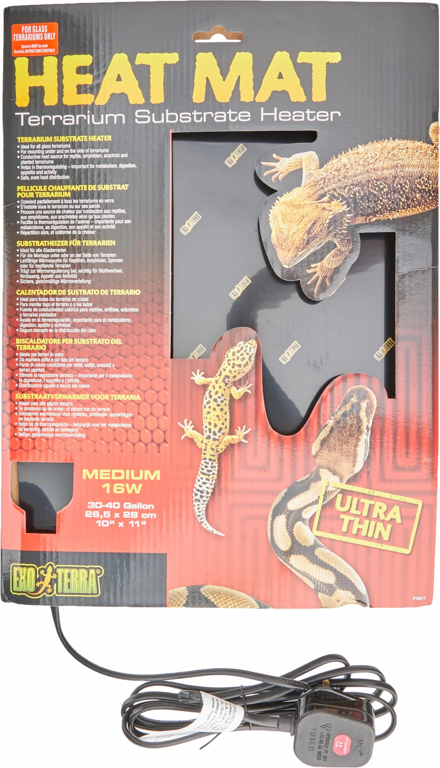 Exoterra Vivarium Tapis Chauffant pour Reptile 16 W