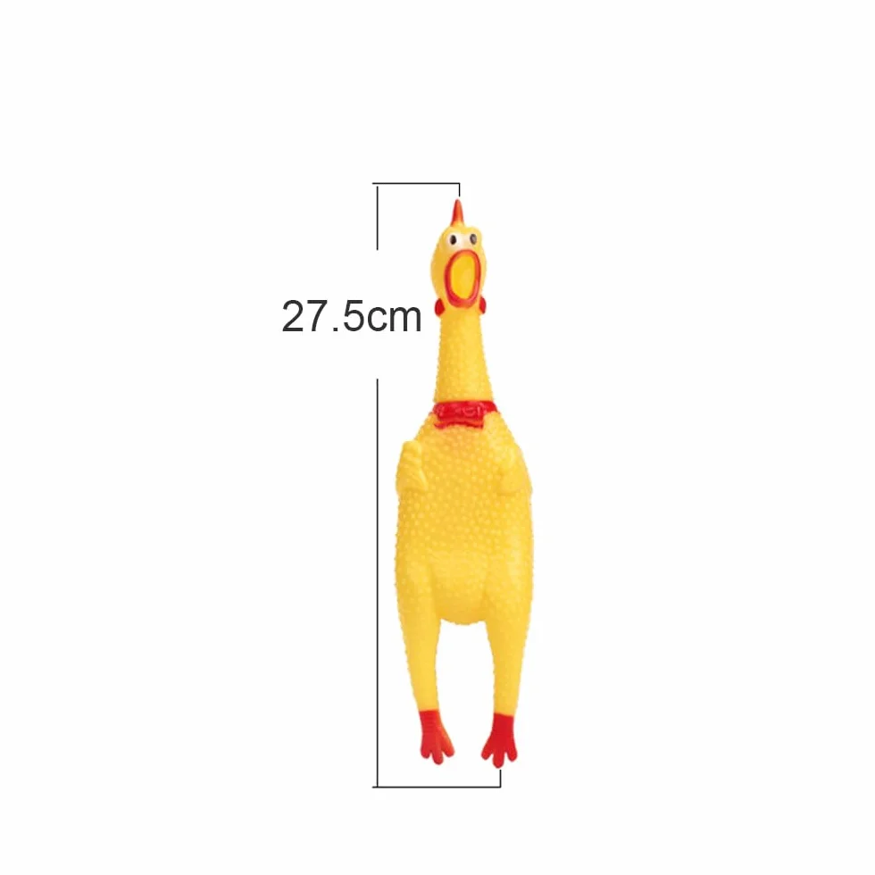 Jouet pour Chien Poulet Hurlant en Caoutchouc Décompression