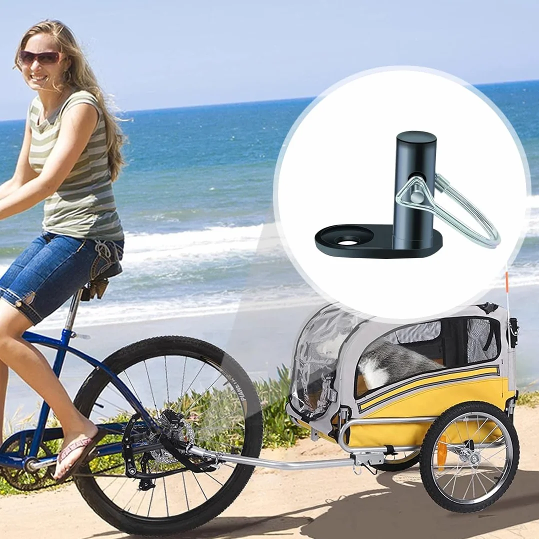 Attelage de Remorque de Vélo, Coupleur pour Remorque Velo Animaux Chariot (Angle Droit)
