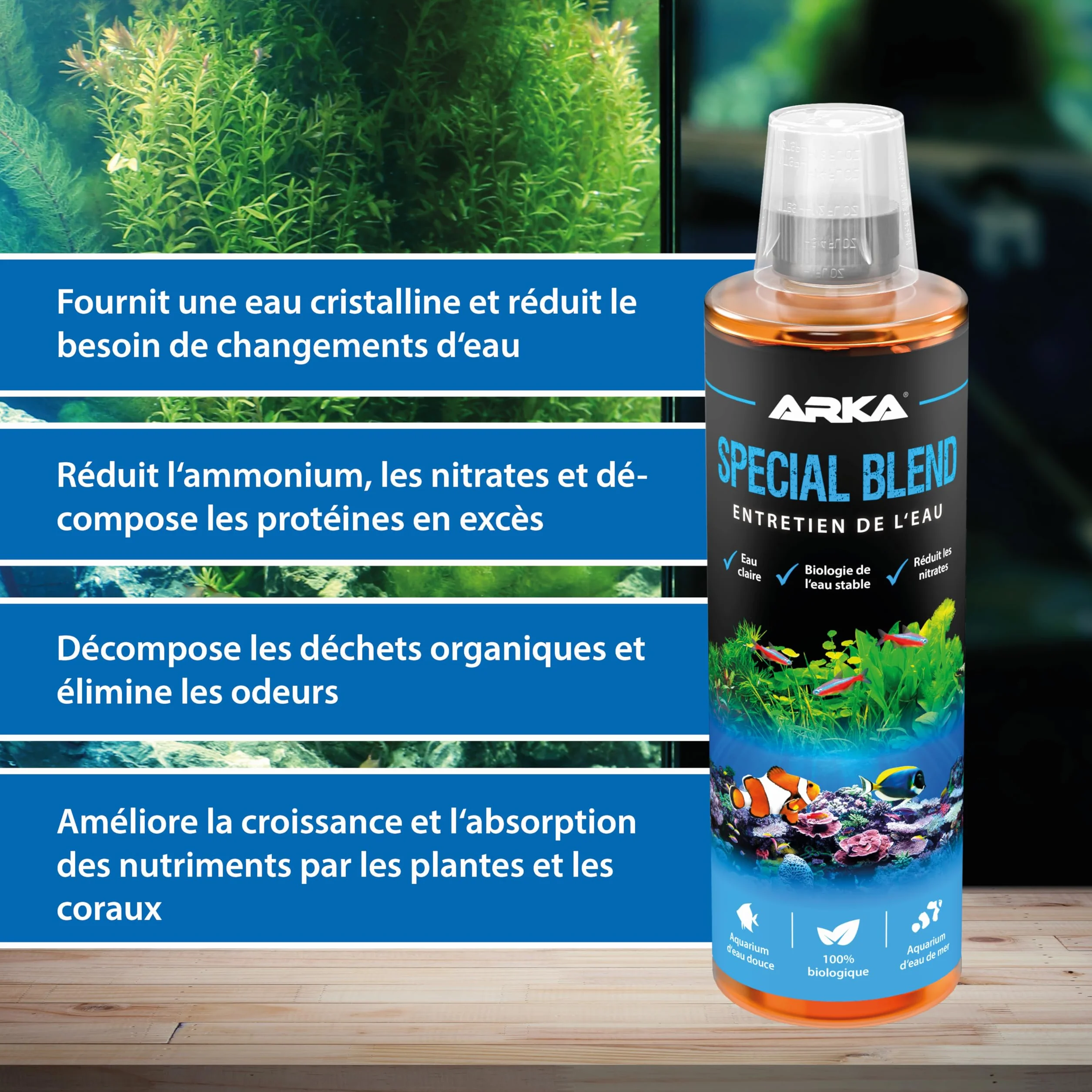 MICROBE-LIFT Special Blend Bactéries hautement Actives Aquarium Eau Douce mer