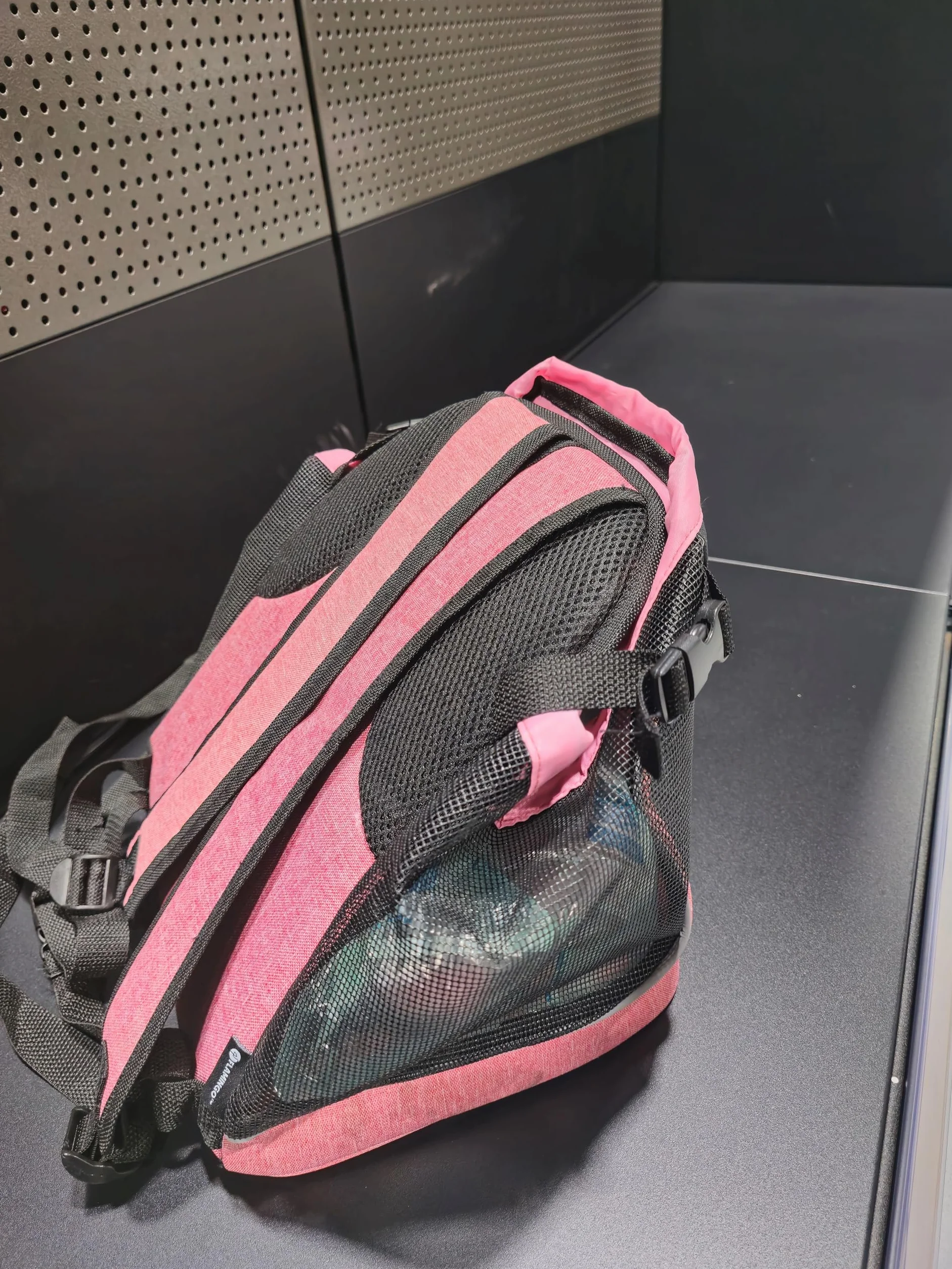 Sac de Transport Chat – Chien – Flamingo Xanty Rose – 29×23×38 cm – Polyester + Mousse – Dos renforcé – Fond Amovible 30°C – Sangles réglables – Poche zippée
