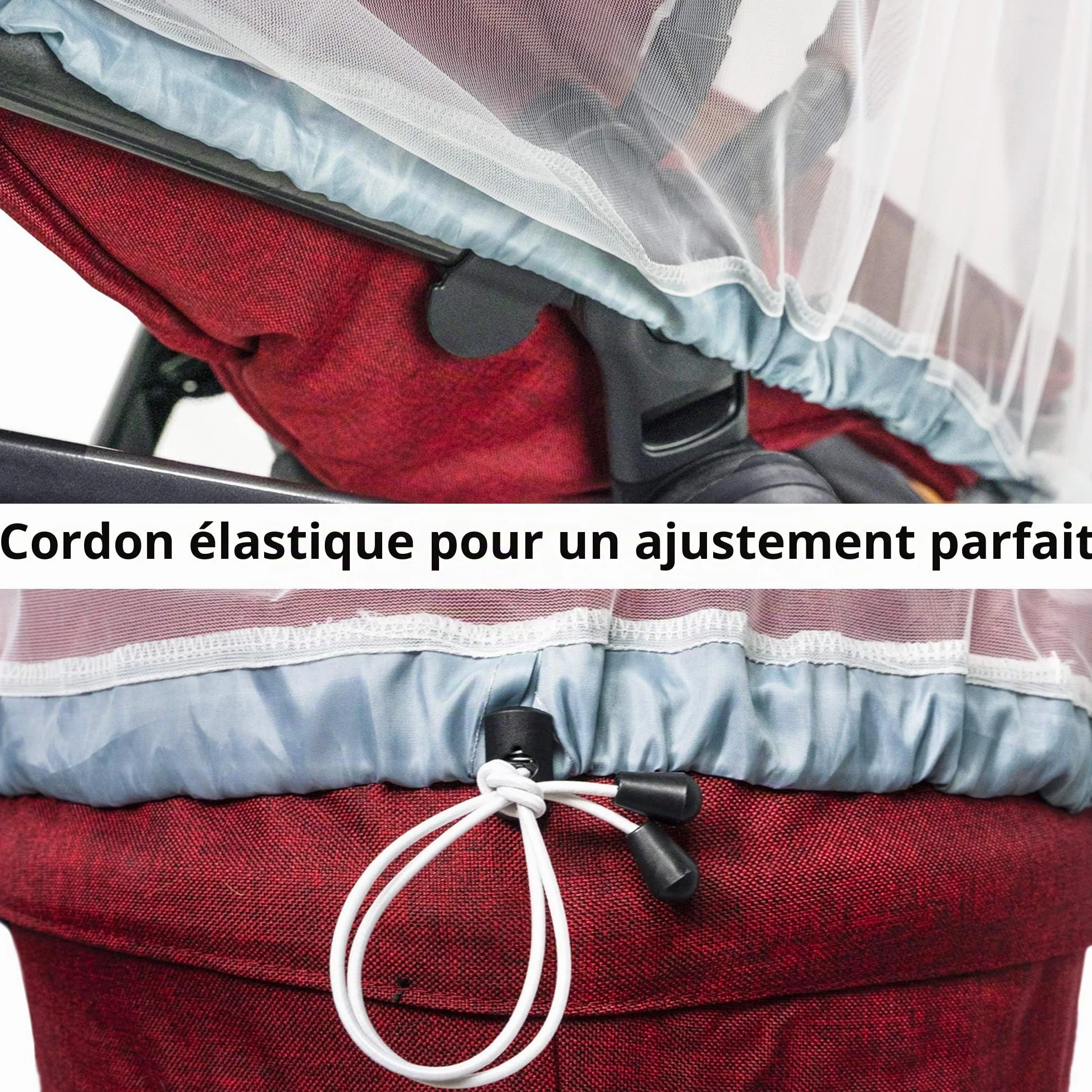 Moustiquaire Bébé Poussette 1000 Mesh Protection Anti-Insectes