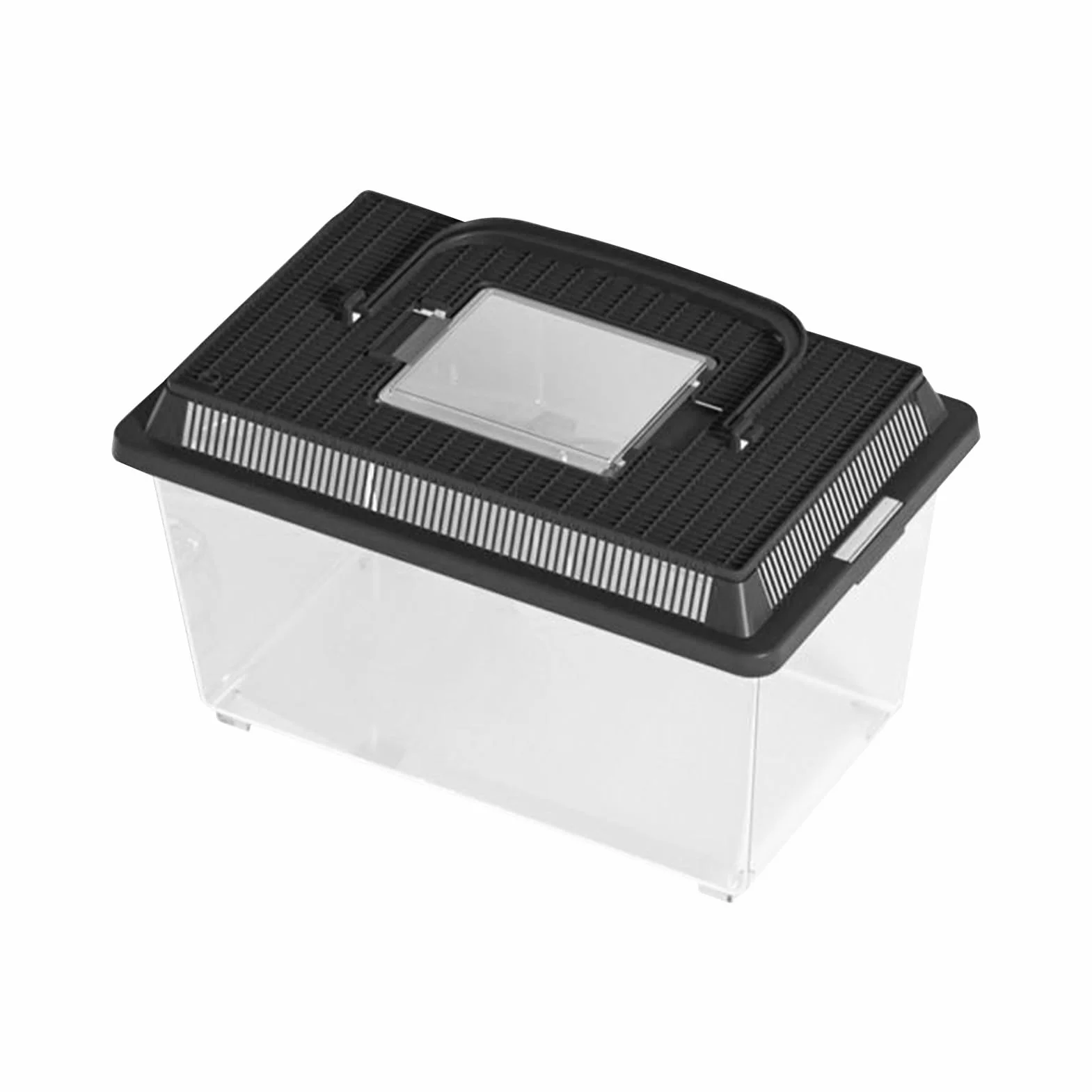 Cage Pour Reptiles – Boîte D'habitat Portable 9,06 Pouces Transporteur Transparent Animaux De Compagnie Récipient D'alimentation 400 G Plastique PET Léger
