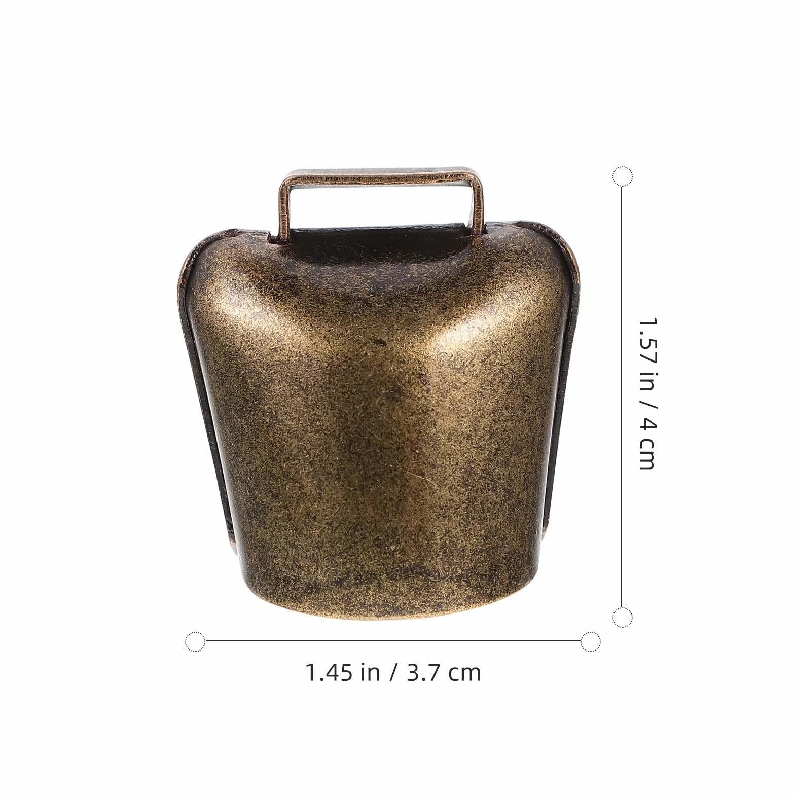 Cloche à Pâturage Vintage en Cuivre pour Cheval et Brebis, Lot de 2 Pièces