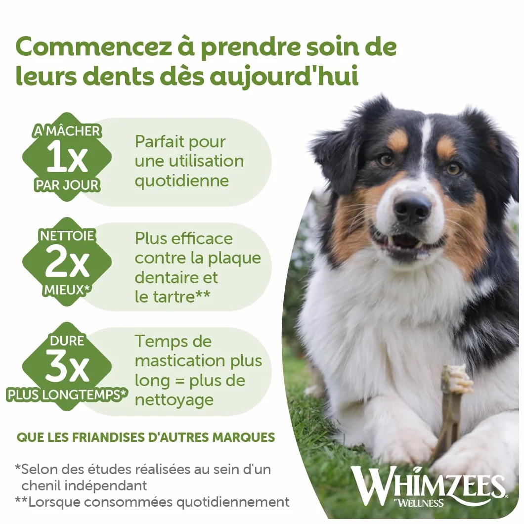 WHIMZEES Boîte de Variété M 28 Pièces Friandises pour Chiens Taille M Naturelles sans Céréale Végétariennes sans Sucre Ajouté