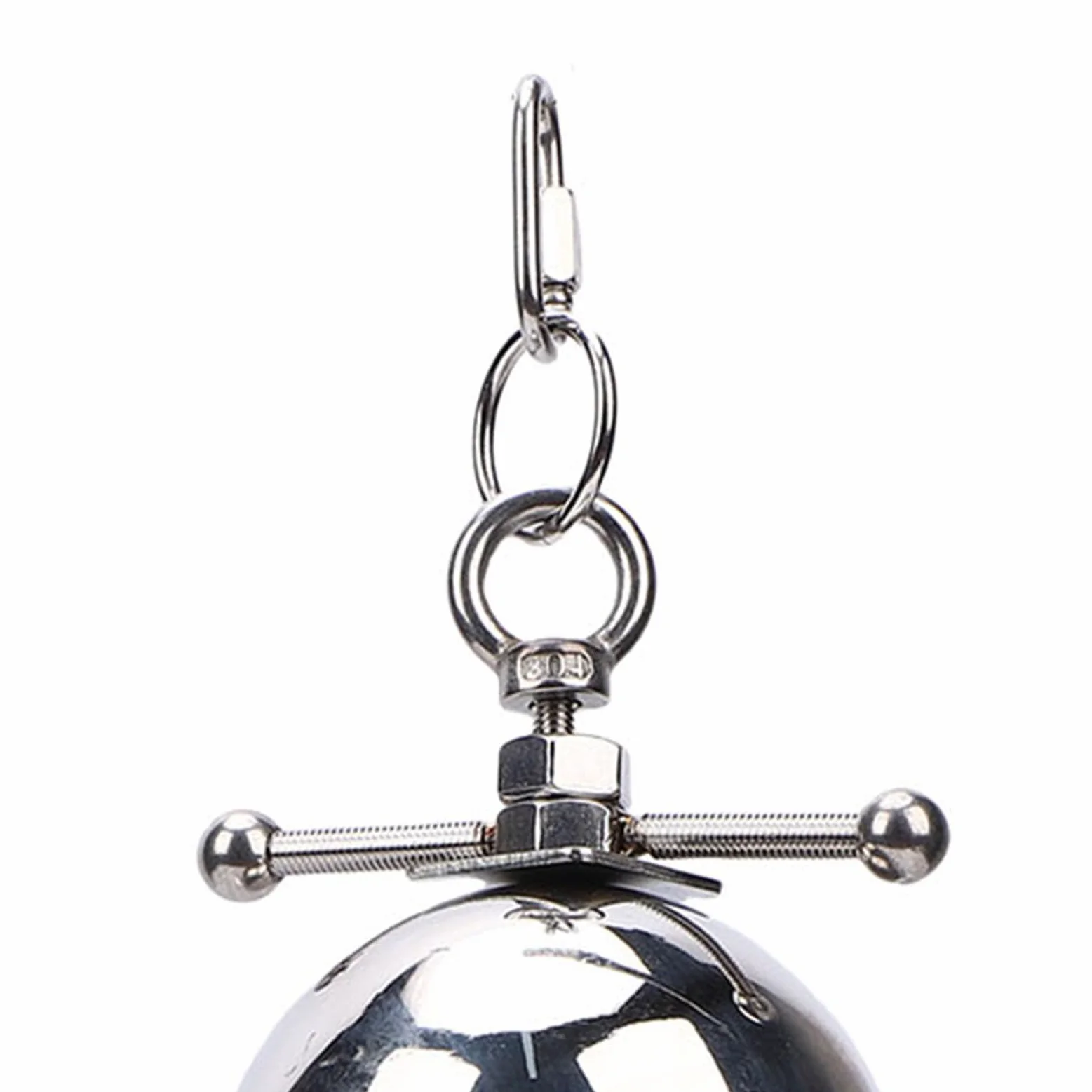 Jouet D'ara de Cloche d'acier Inoxydable Durable pour Le Type D'article de Stimulation Mentale de Perroquet Jouet D'oiseau de Cloche Suspendu