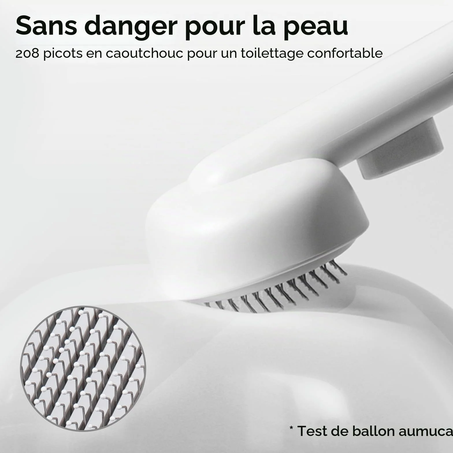 aumuca Brosse Autonettoyante pour Chat Poil Long Court Toilettage Sous-poil Massage