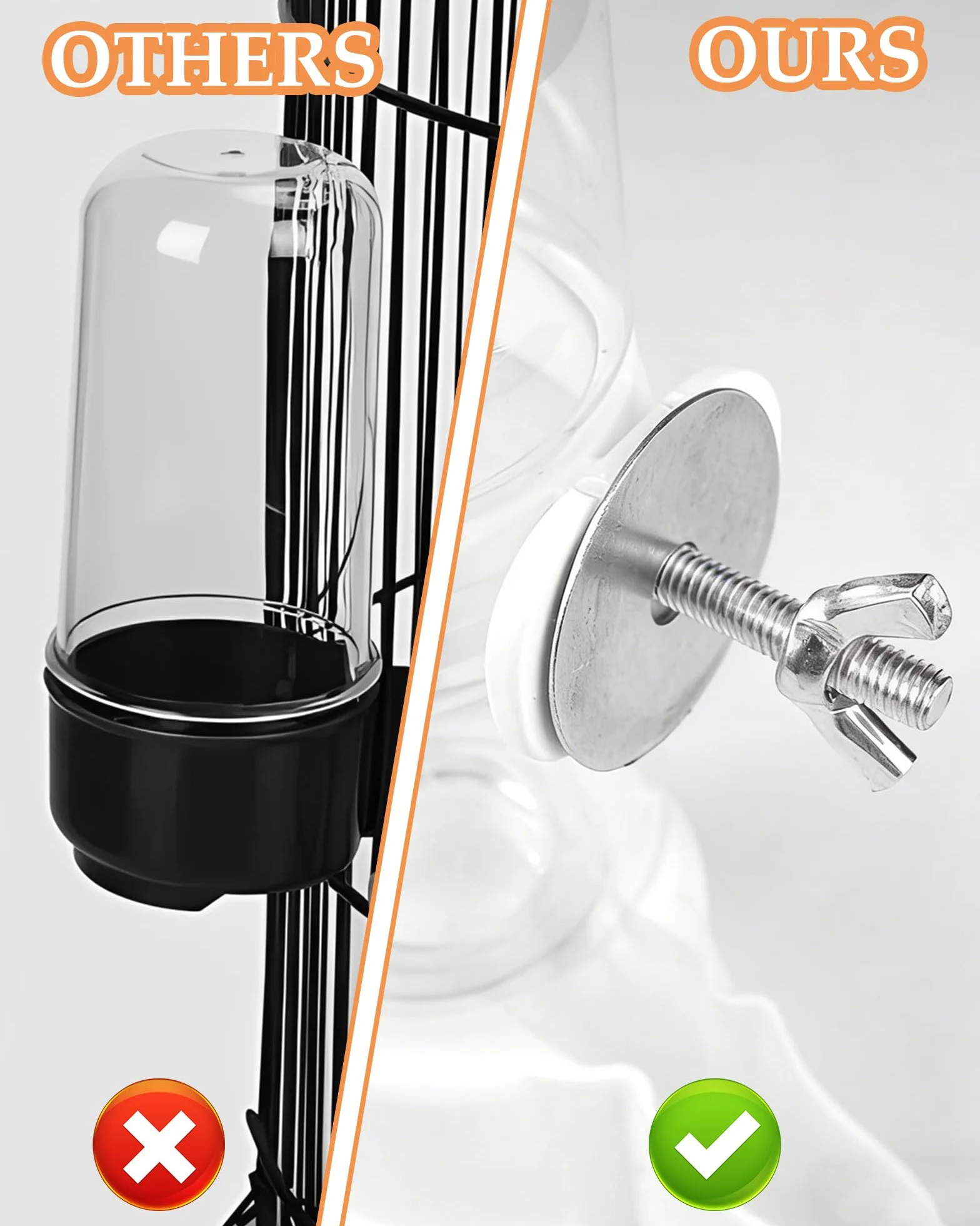 Distributeur Automatique d'eau pour Oiseaux 140ml Buveur Automatique pour Oiseaux, Passereaux, Perroquets
